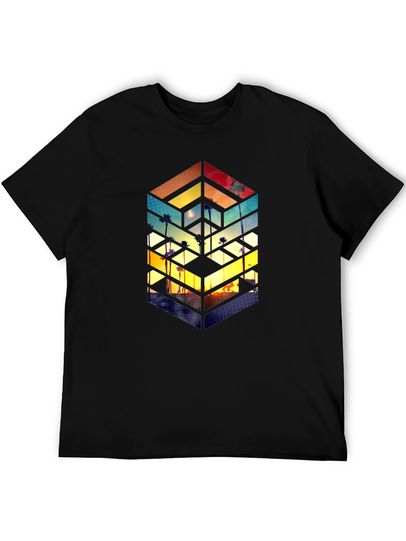 Geometric Sunset T-Shirt
