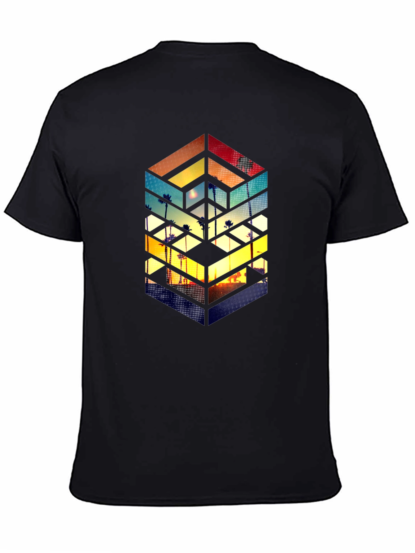 Geometric Sunset T-Shirt