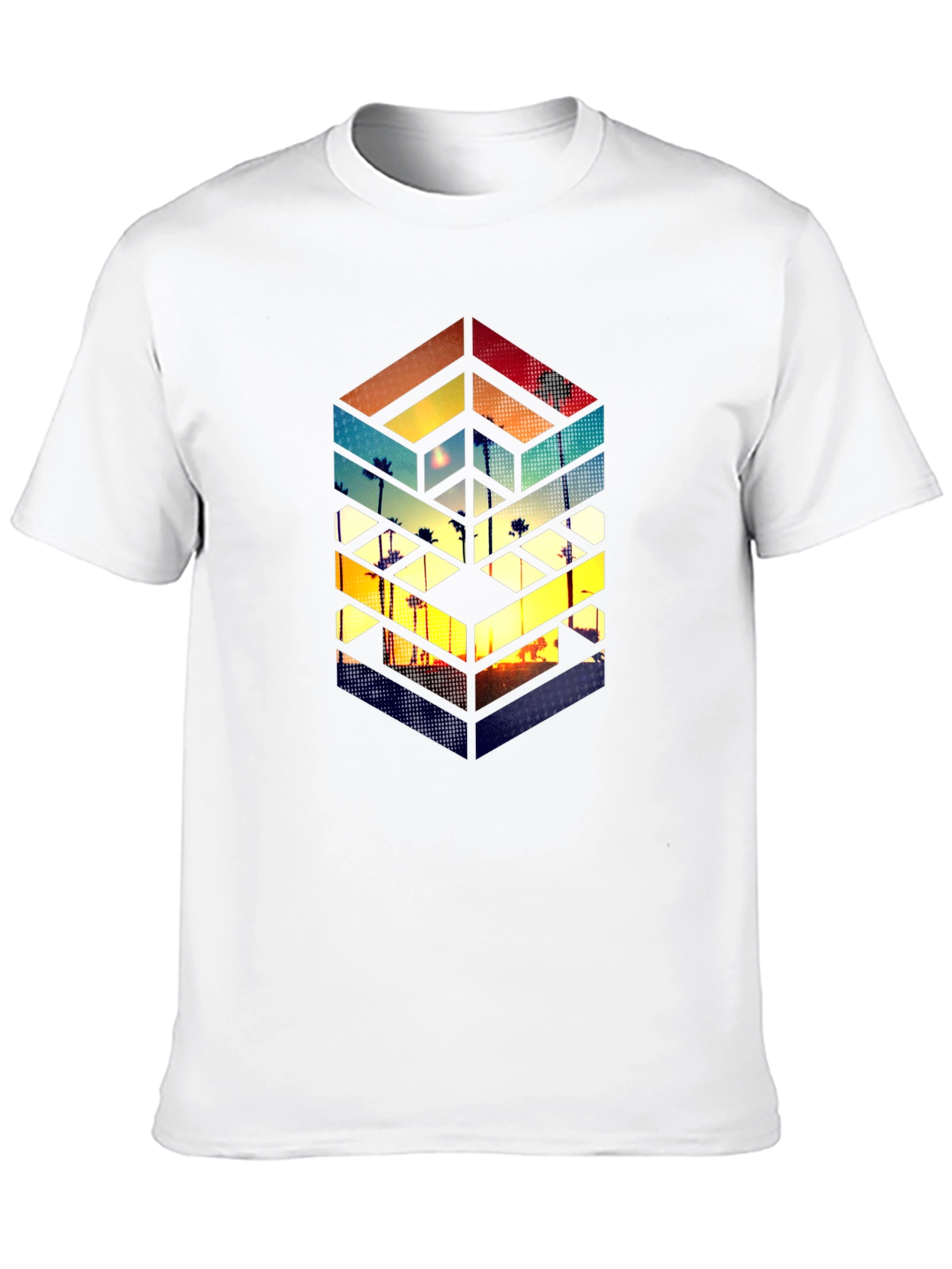 Geometric Sunset T-Shirt