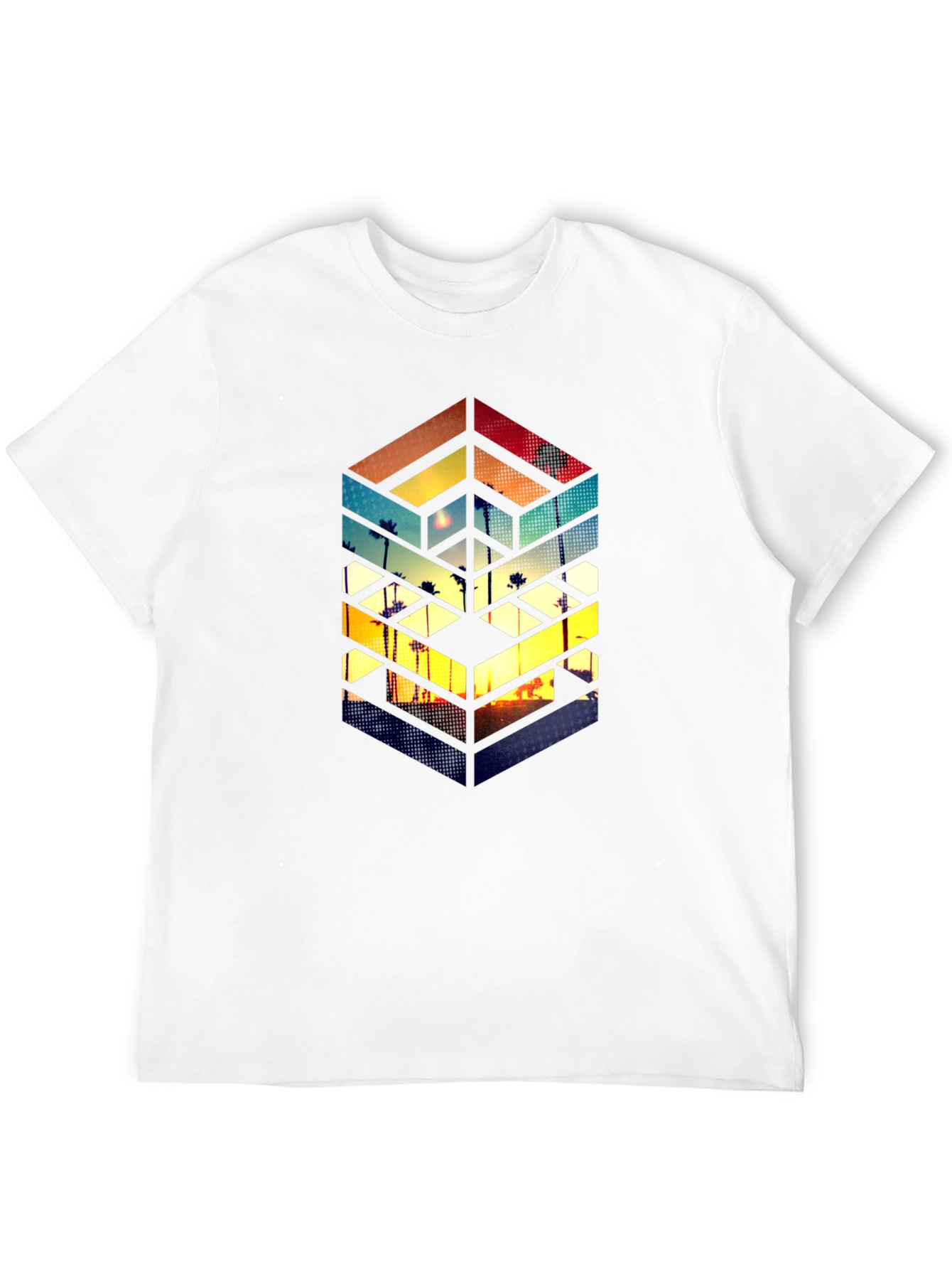 Geometric Sunset T-Shirt