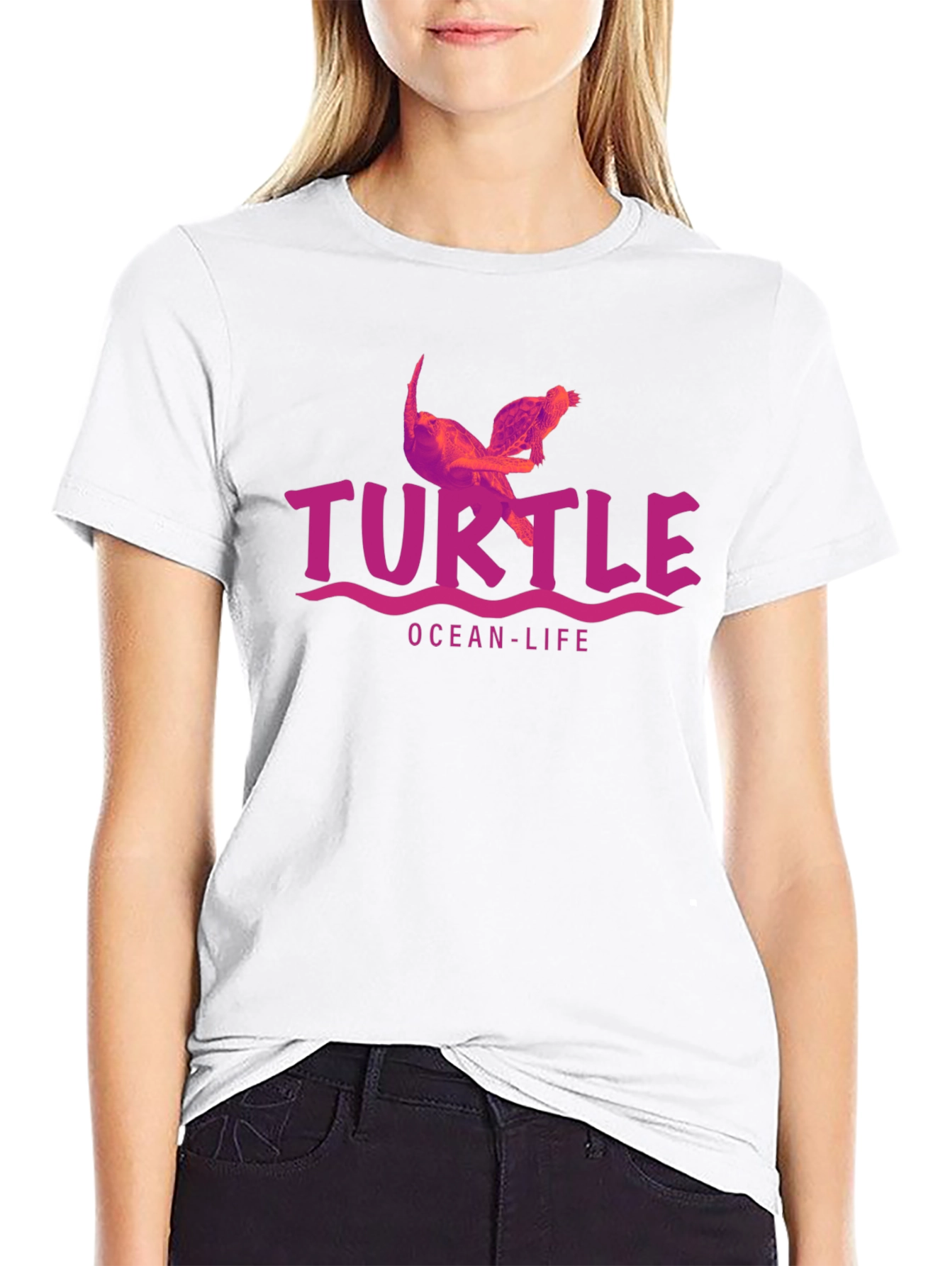 Turtle Ocean-Life Graphic T-Shirt