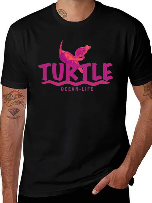 Turtle Ocean-Life Graphic T-Shirt
