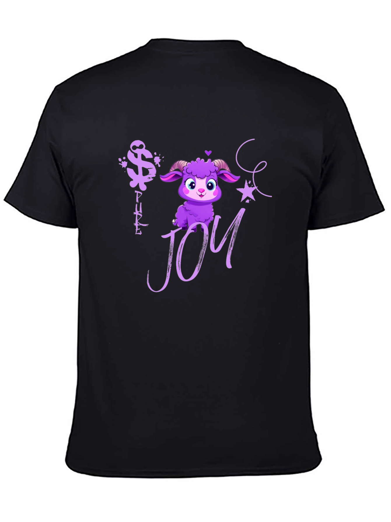 Pure Joy Purple Sheep Graphic Tee