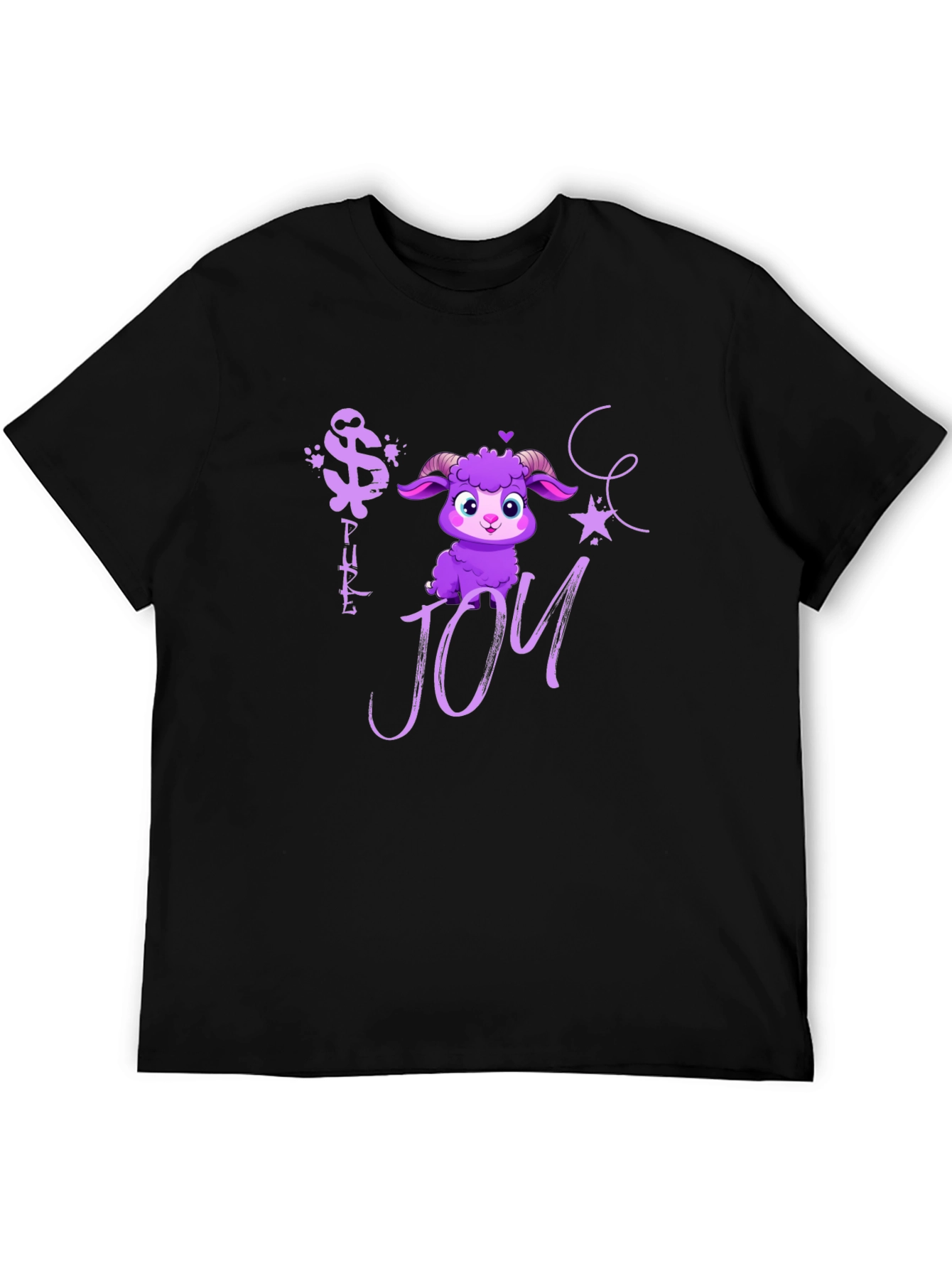 Pure Joy Purple Sheep Graphic Tee