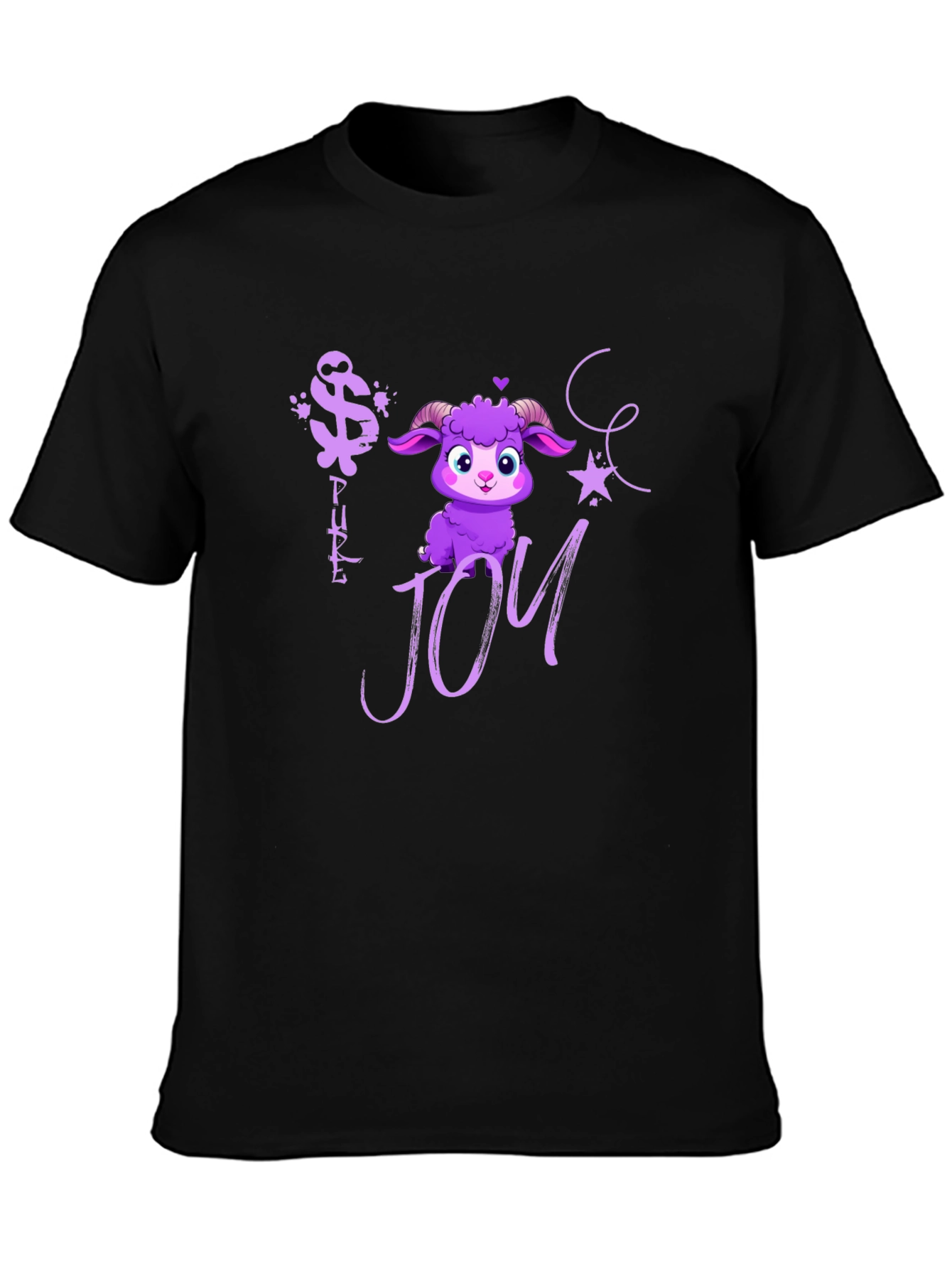 Pure Joy Purple Sheep Graphic Tee
