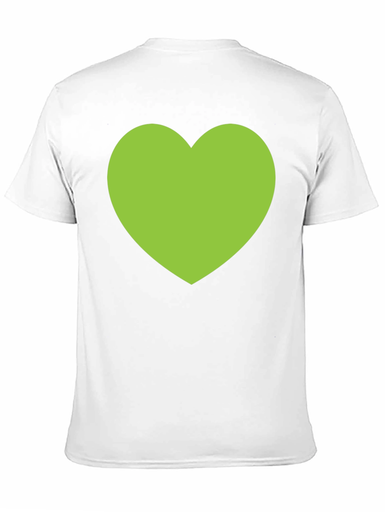 Green Heart Graphic Black T-Shirt