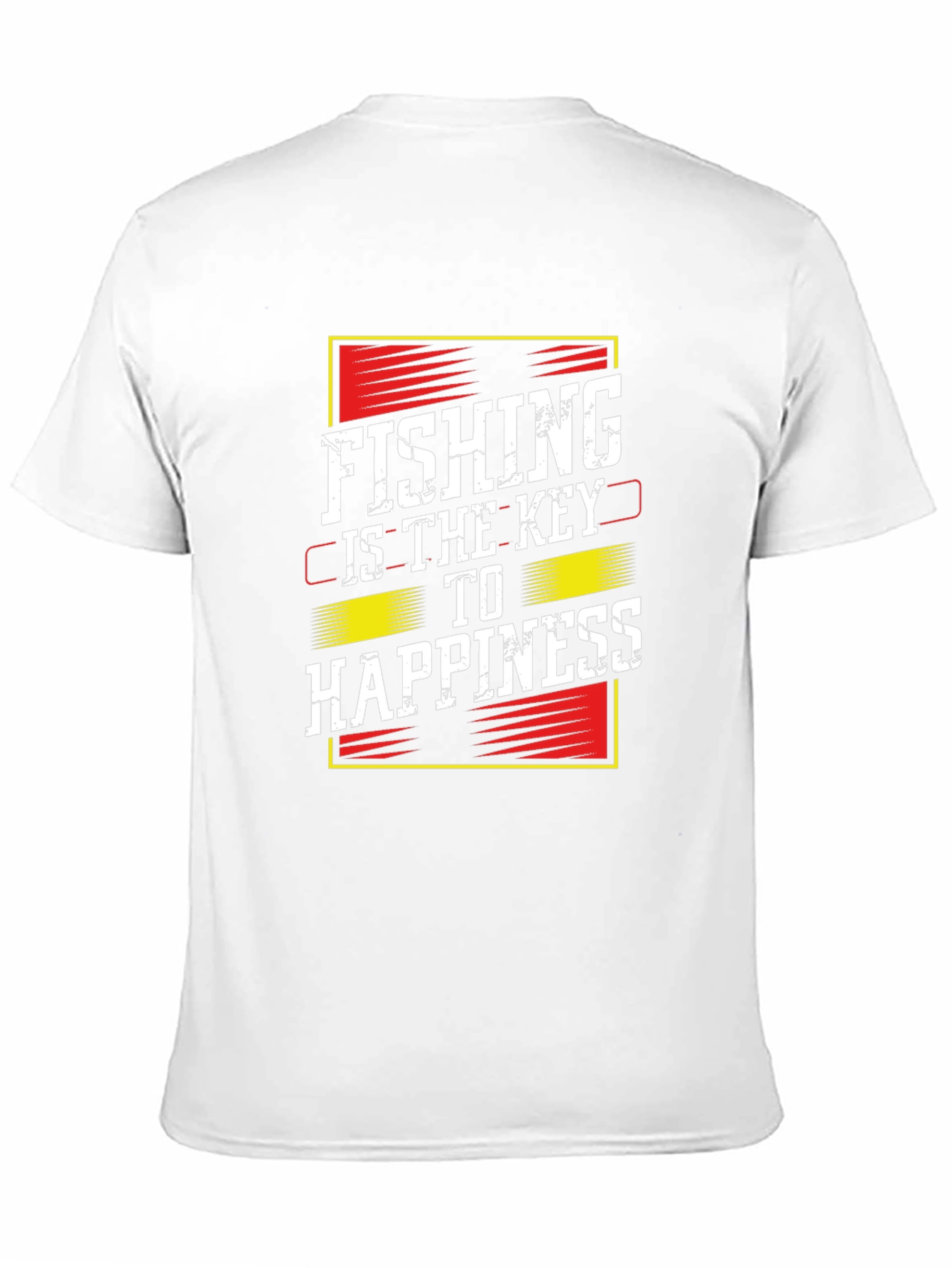 Fishing Is Key T-Shirt - Black Graphic Print