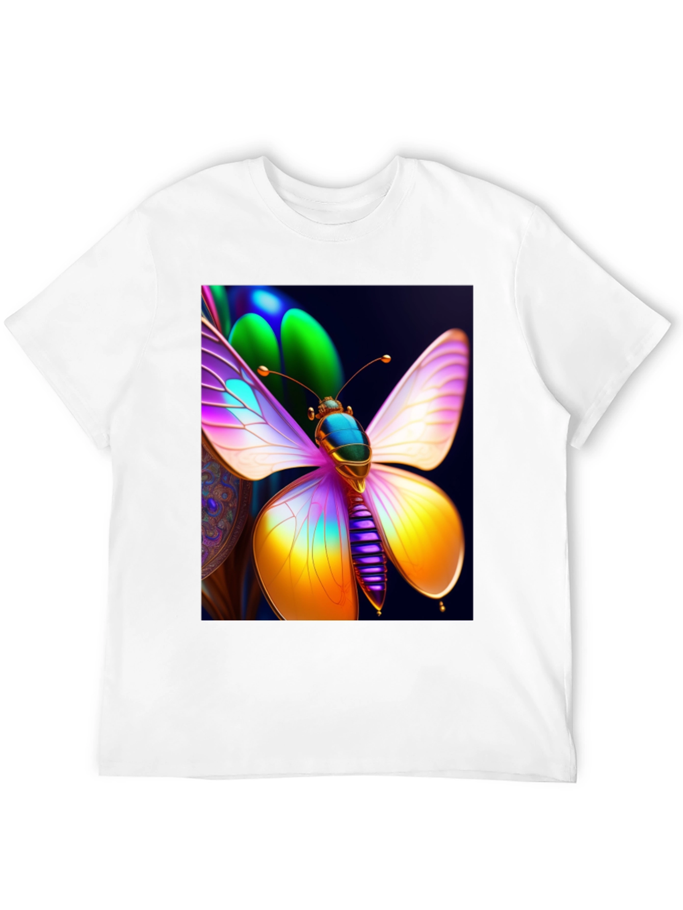 Butterfly Graphic Tee - Vivid Art Shirt