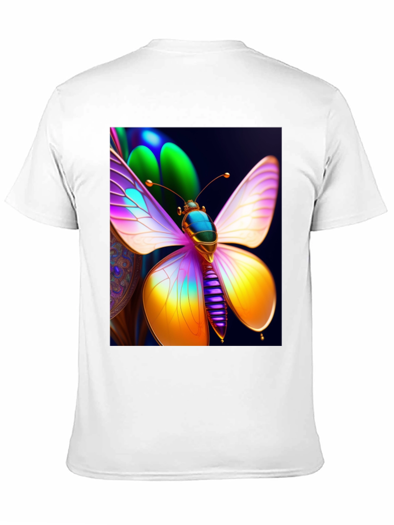 Butterfly Graphic Tee - Vivid Art Shirt