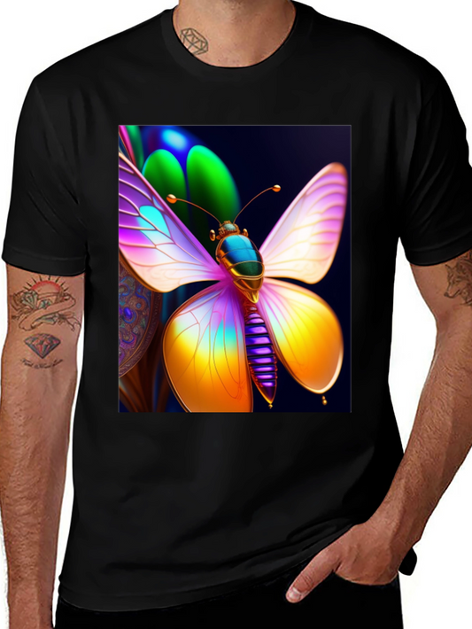 Butterfly Graphic Tee - Vivid Art Shirt