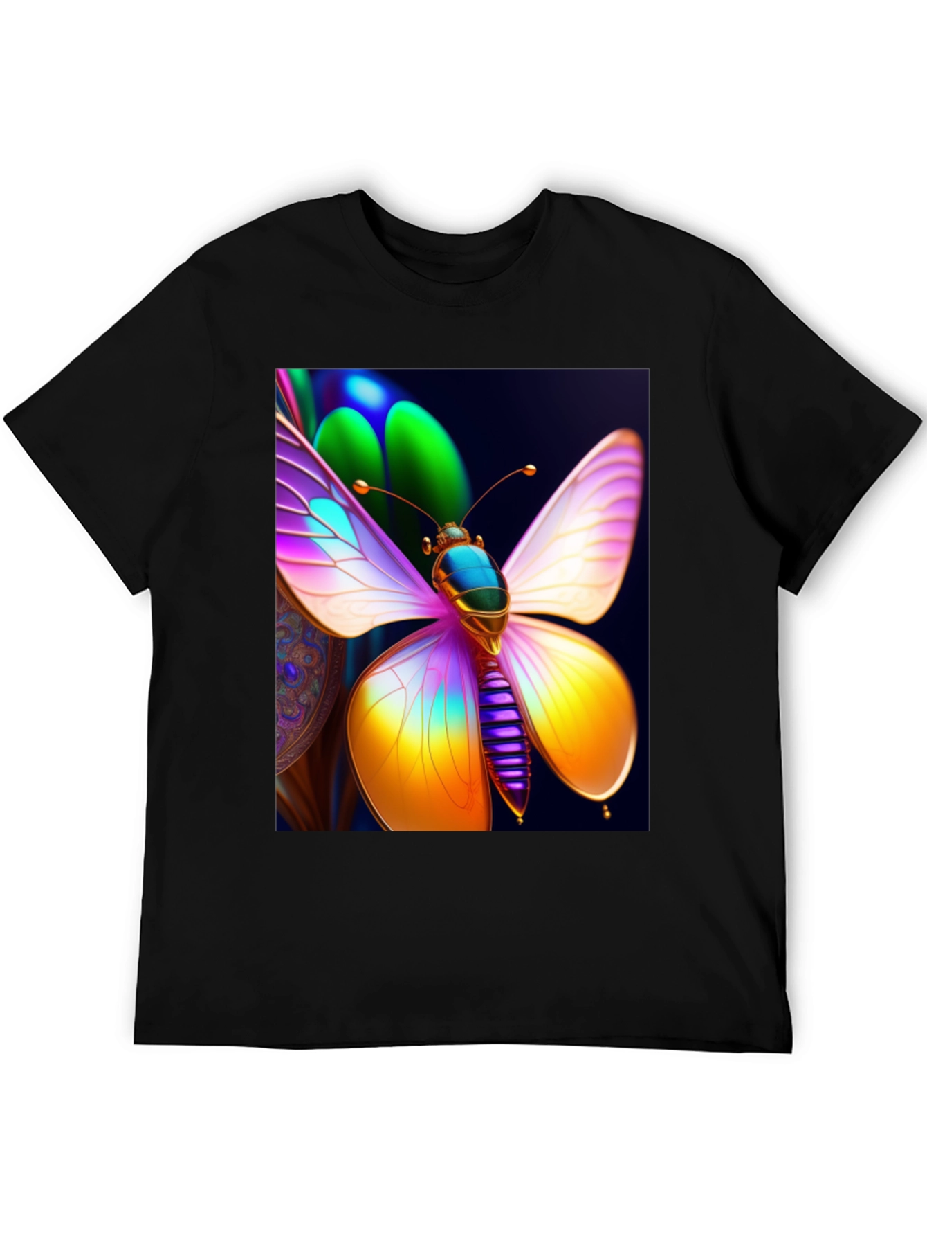 Butterfly Graphic Tee - Vivid Art Shirt