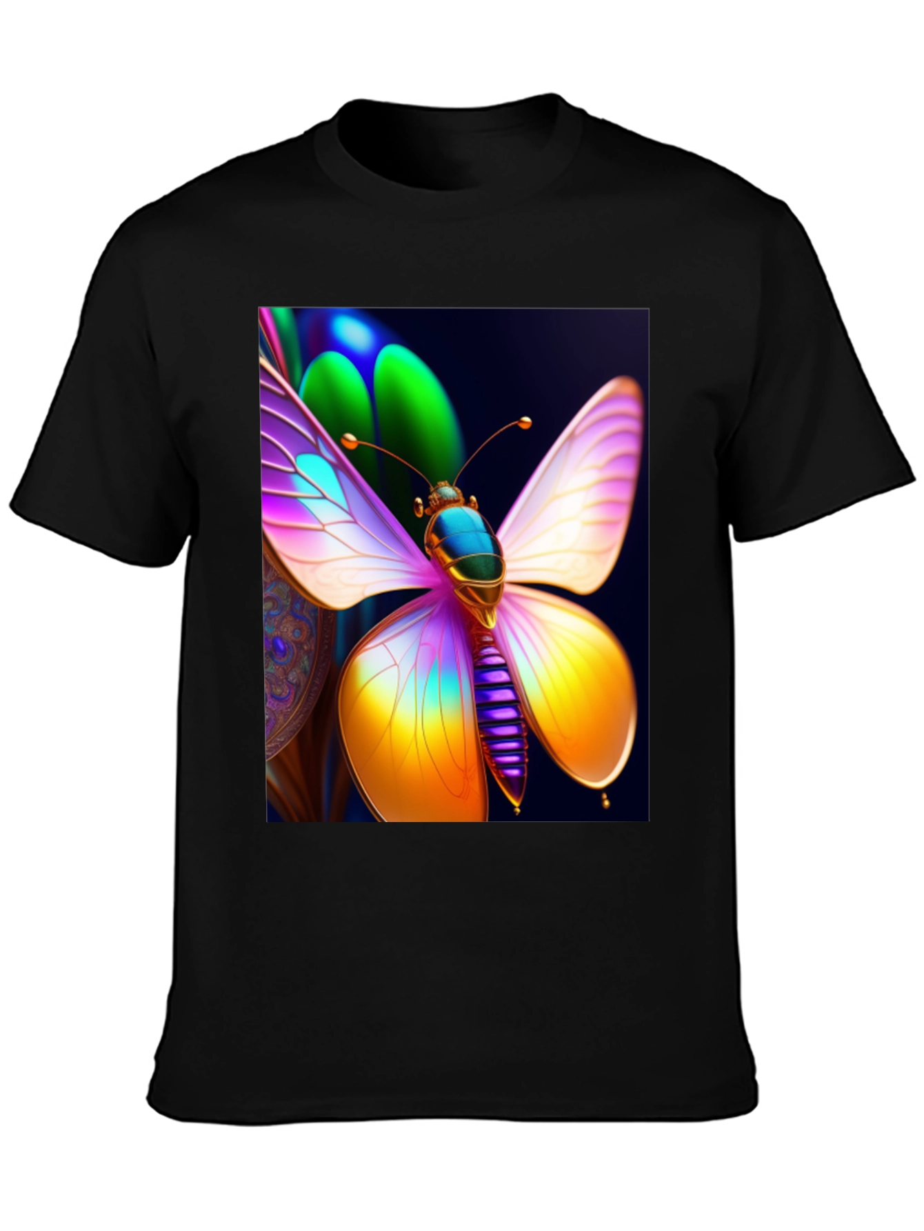 Butterfly Graphic Tee - Vivid Art Shirt