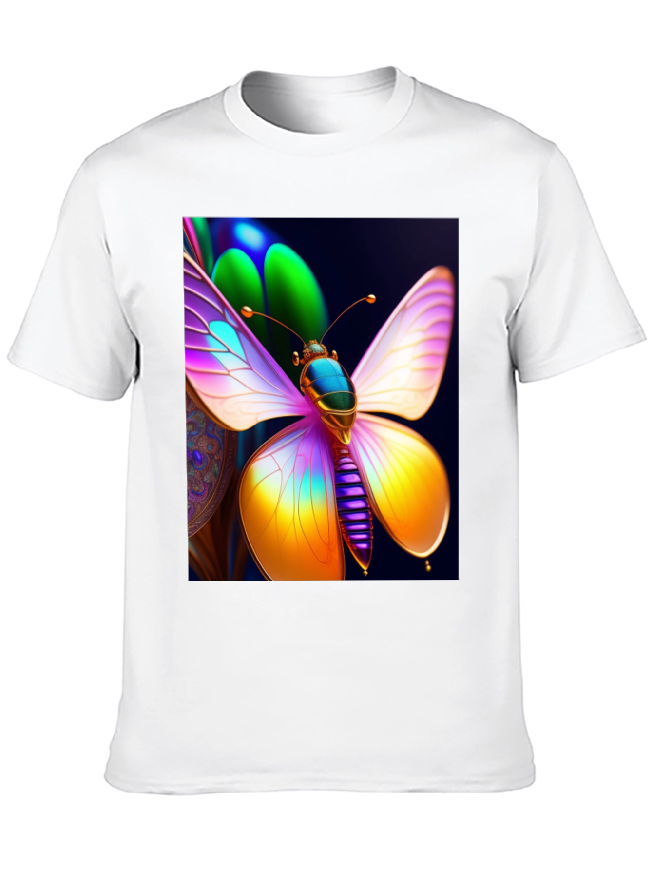 Butterfly Graphic Tee - Vivid Art Shirt