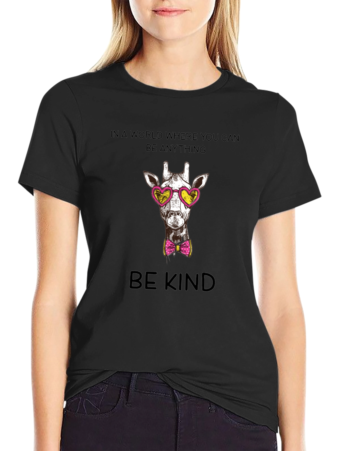 Be Kind Giraffe Graphic Tee