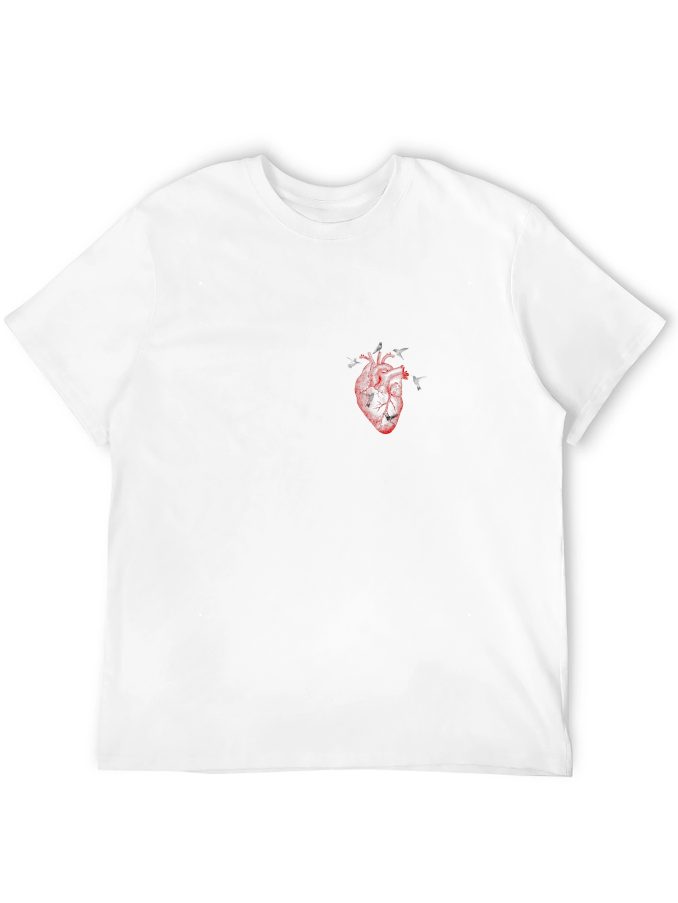 Anatomical Heart Graphic Tee - Black Cotton