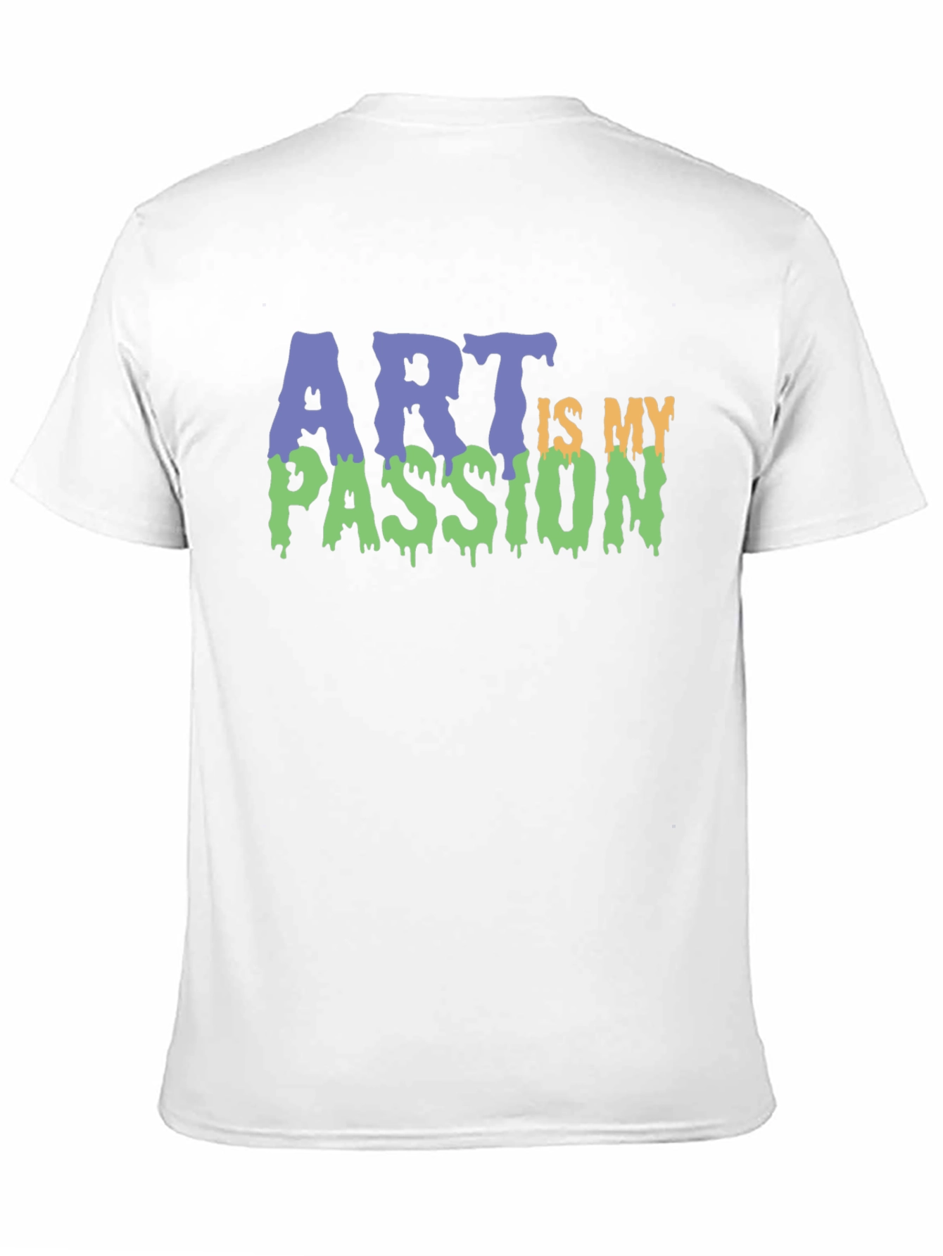 Art is My Passion Graphic Tee - Black Cotton