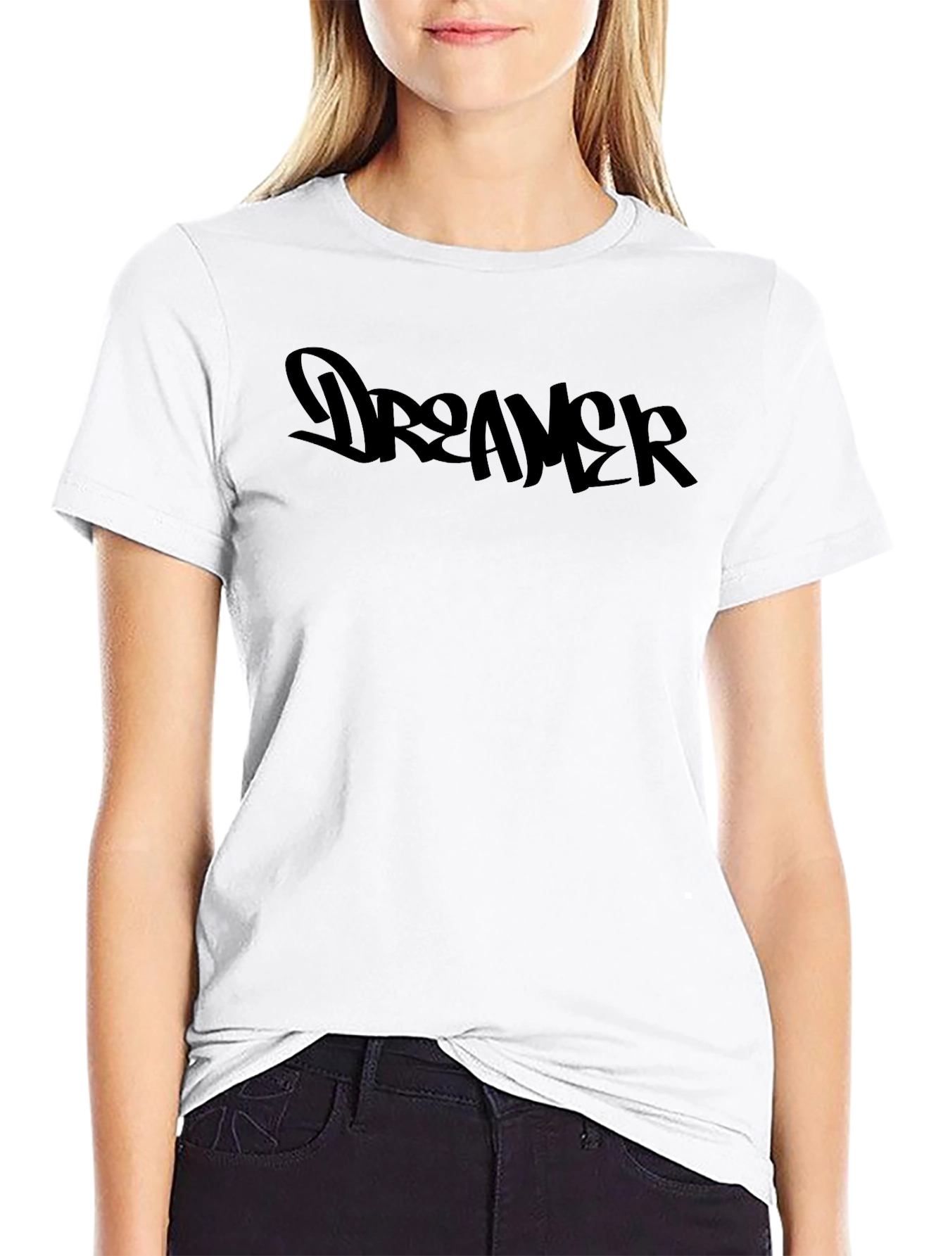 Dreamer Black Graphic Tee - Stylish Mens Casual Wear