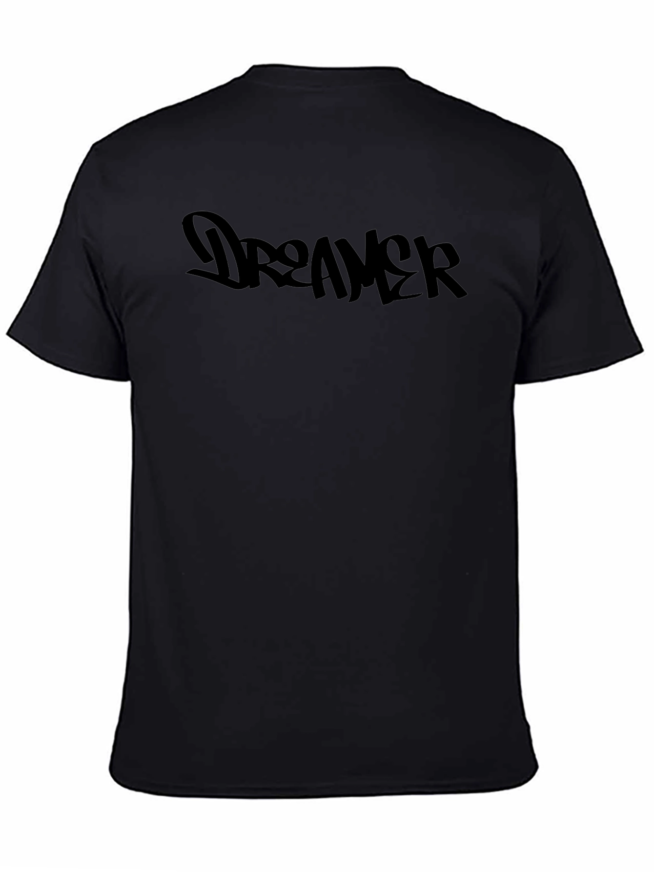 Dreamer Black Graphic Tee - Stylish Mens Casual Wear