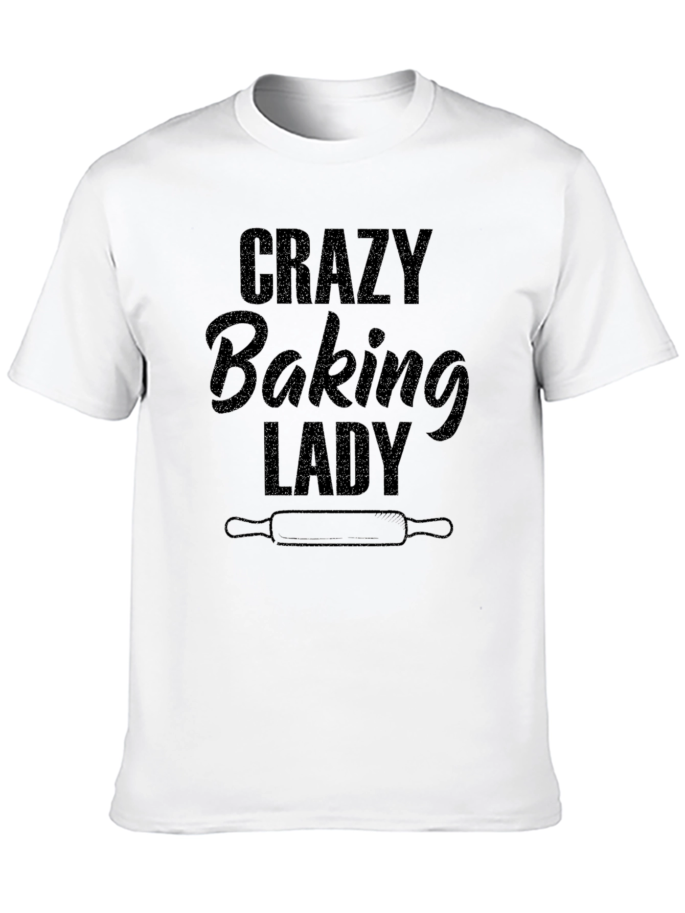 Crazy Baking Lady T-Shirt - Novelty Cook Tee