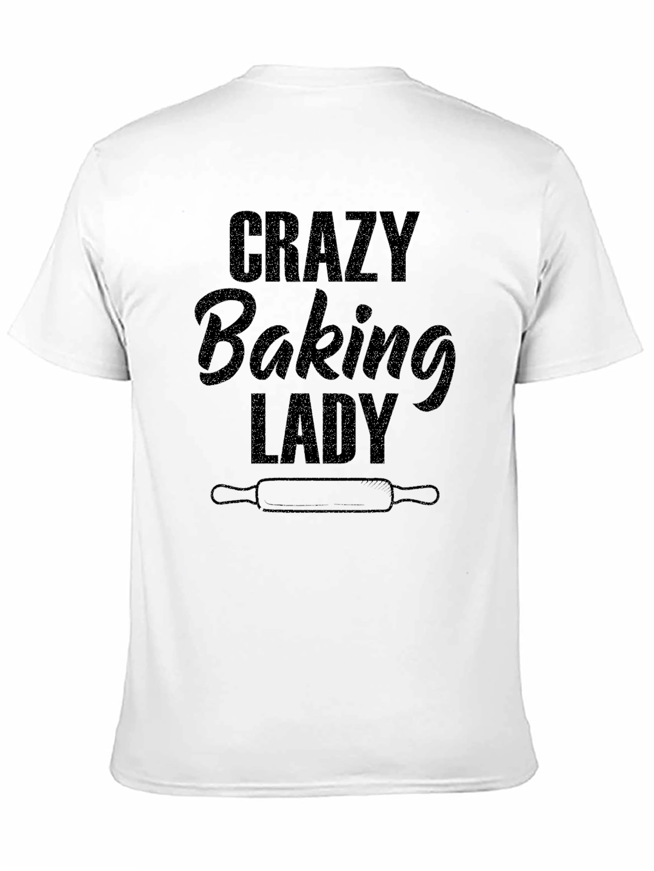 Crazy Baking Lady T-Shirt - Novelty Cook Tee