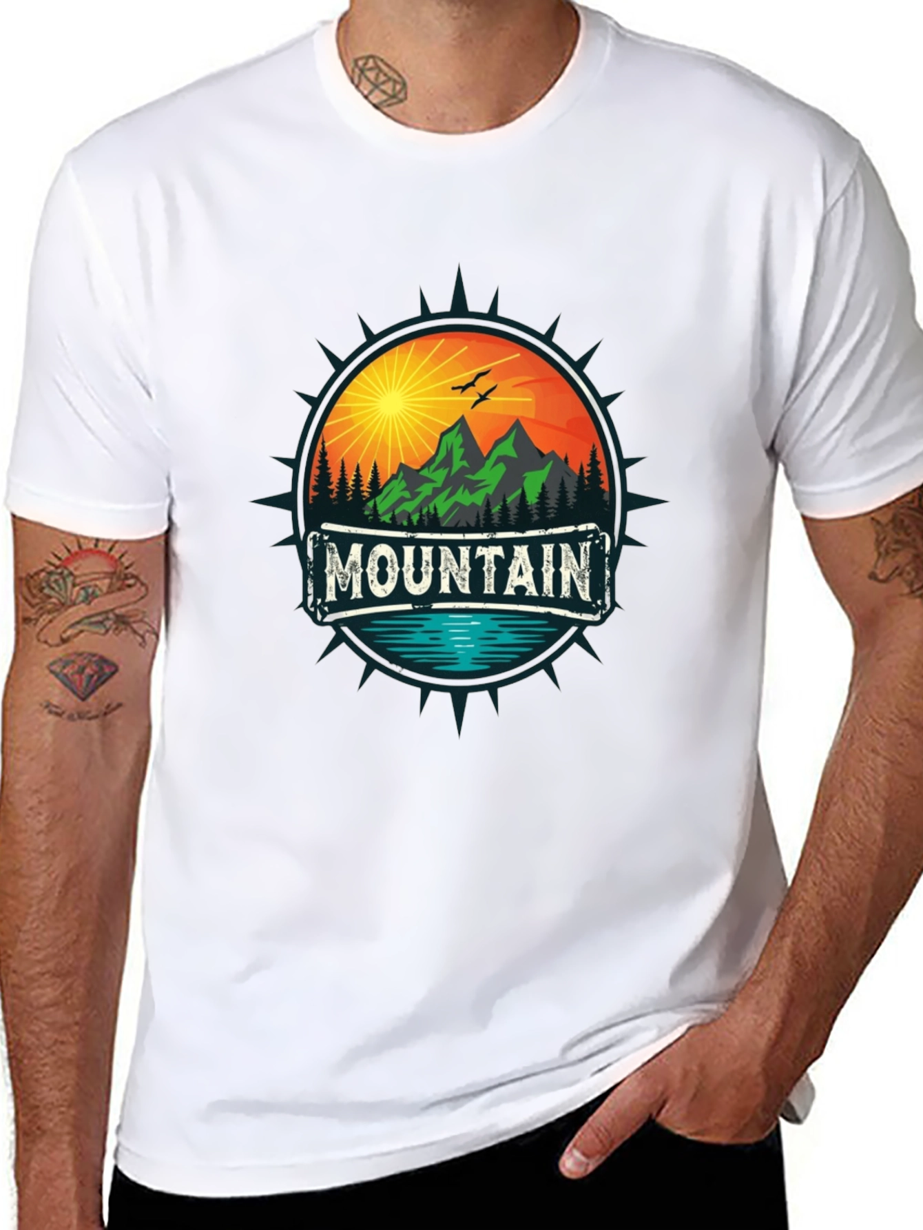 Mountain Adventure Graphic Tee - Nature Inspired Design