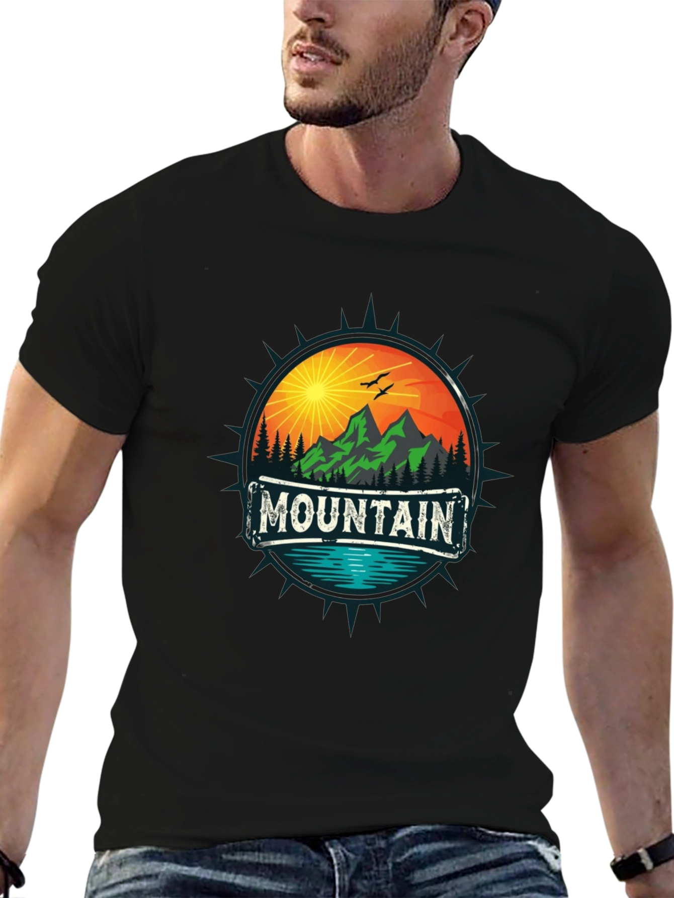 Mountain Adventure Graphic Tee - Nature Inspired Design