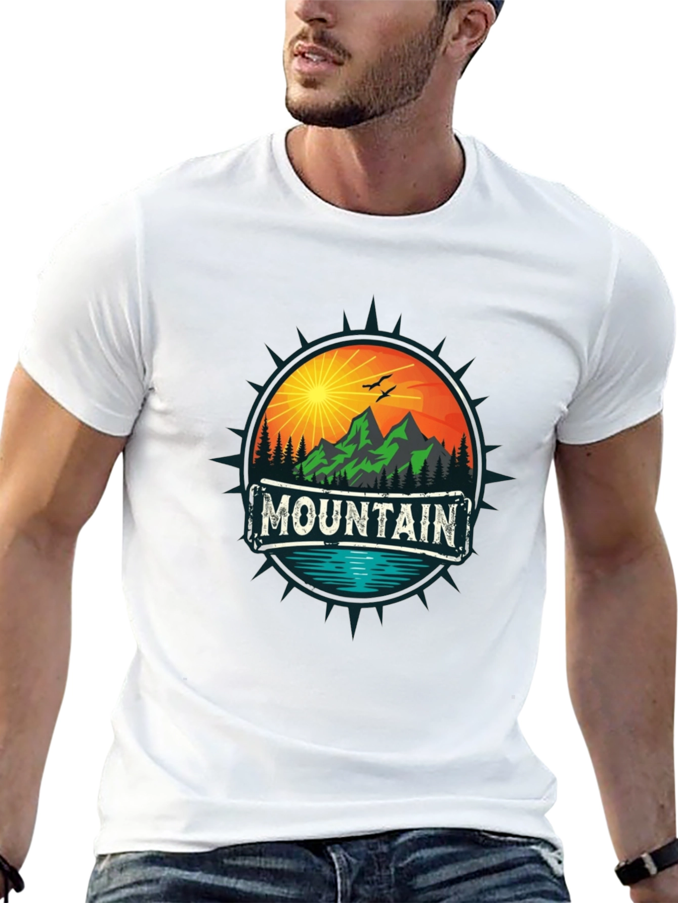 Mountain Adventure Graphic Tee - Nature Inspired Design