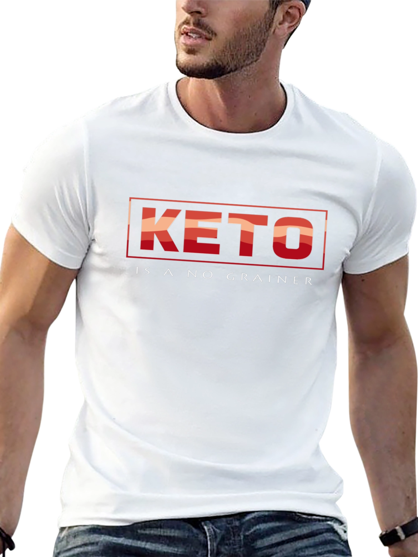 Keto Is A No Grainer Black T-Shirt