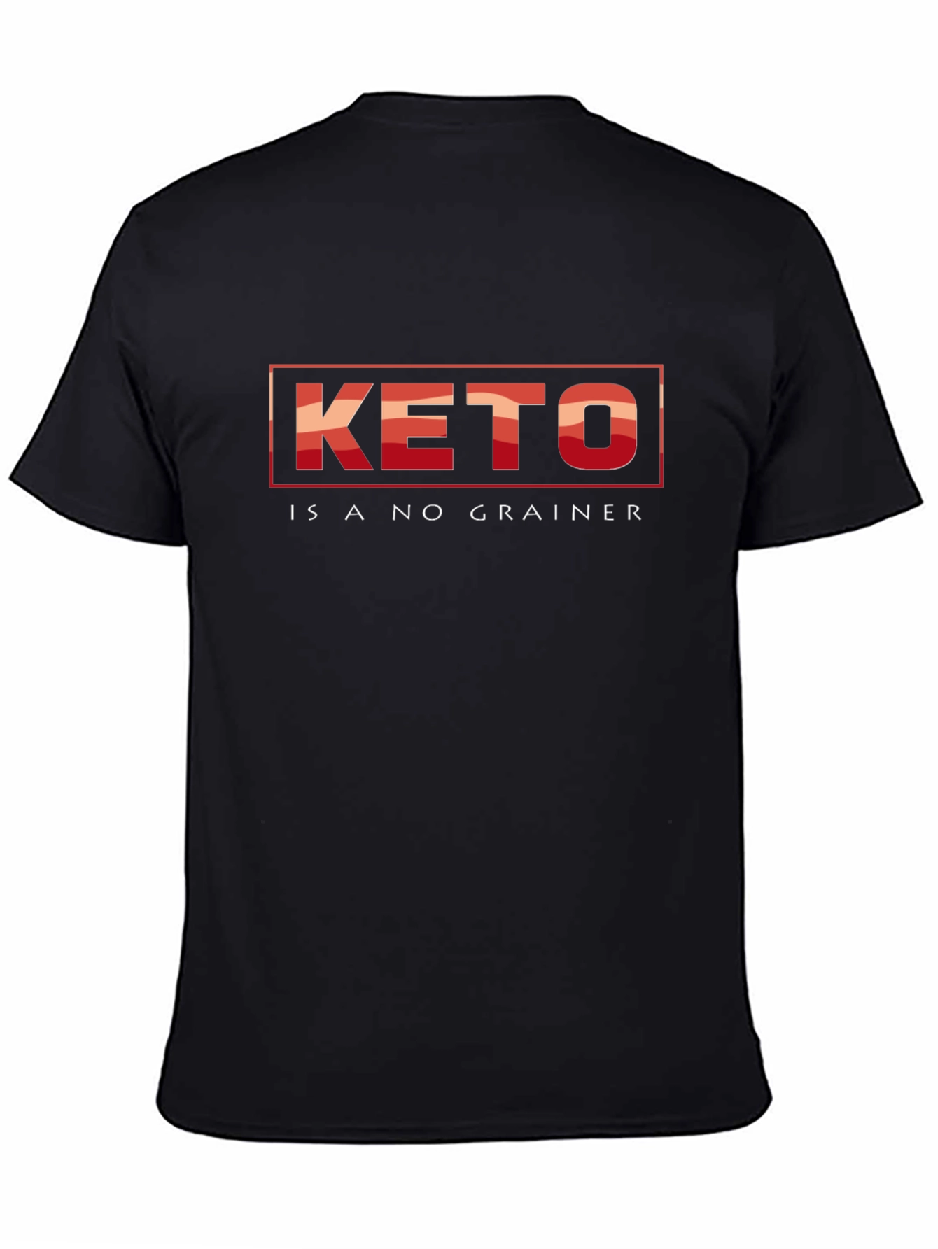 Keto Is A No Grainer Black T-Shirt