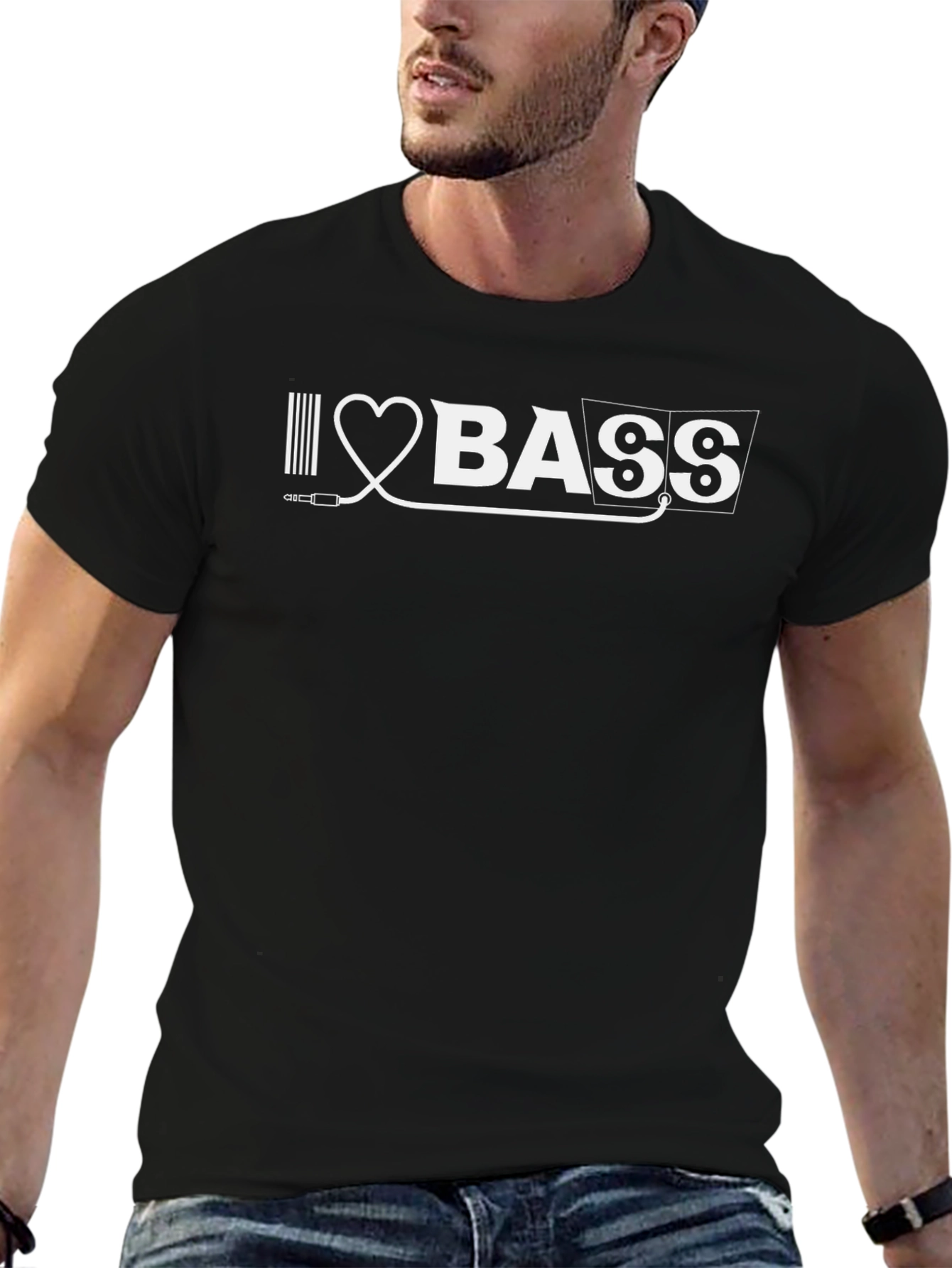 I Love Bass T-Shirt - Music Lover Tee
