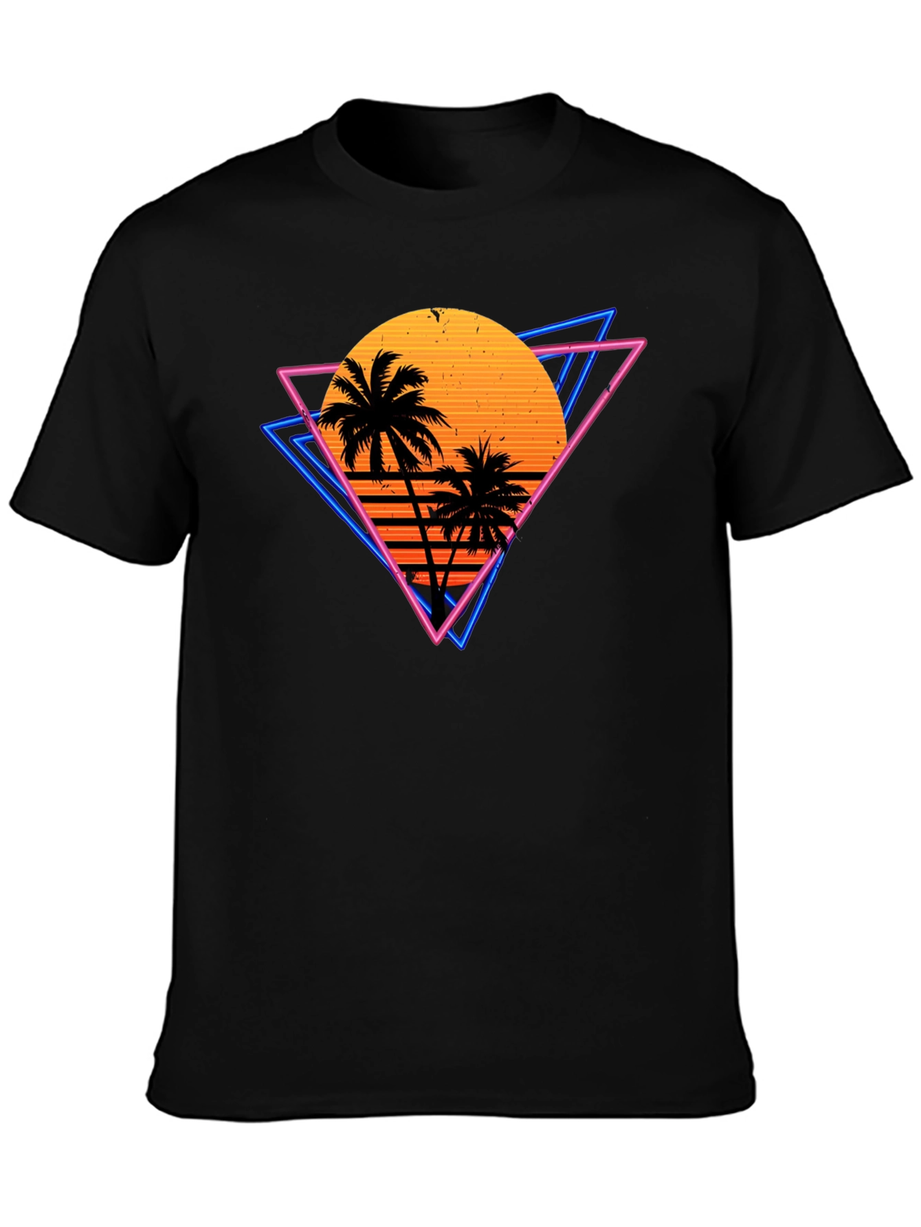 Retro Sunset Palm Tree T-Shirt