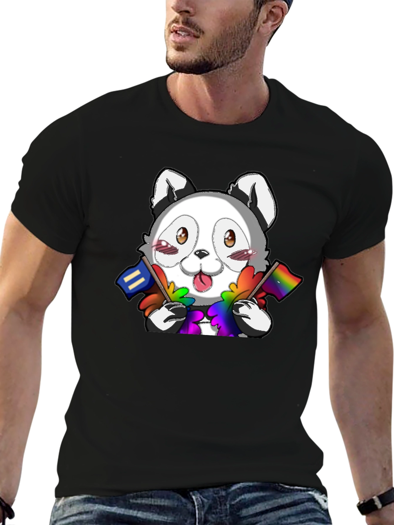 Cute LGBT Pride Raccoon T-Shirt