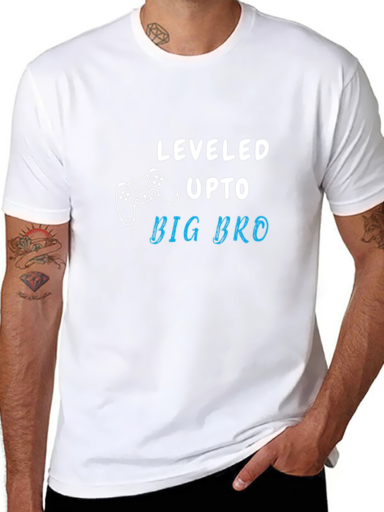 Leveled Up to Big Bro Graphic T-Shirt