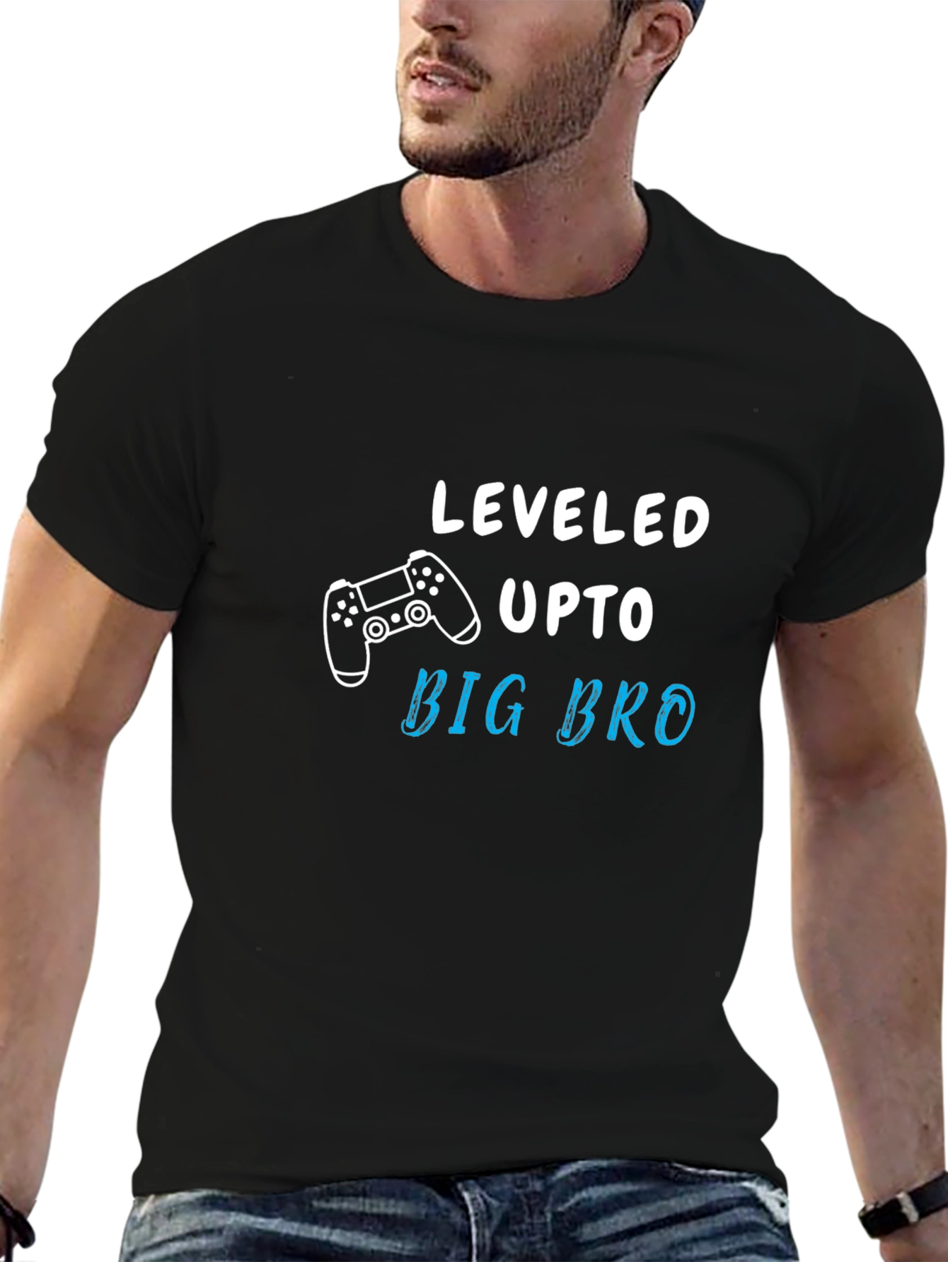 Leveled Up to Big Bro Graphic T-Shirt