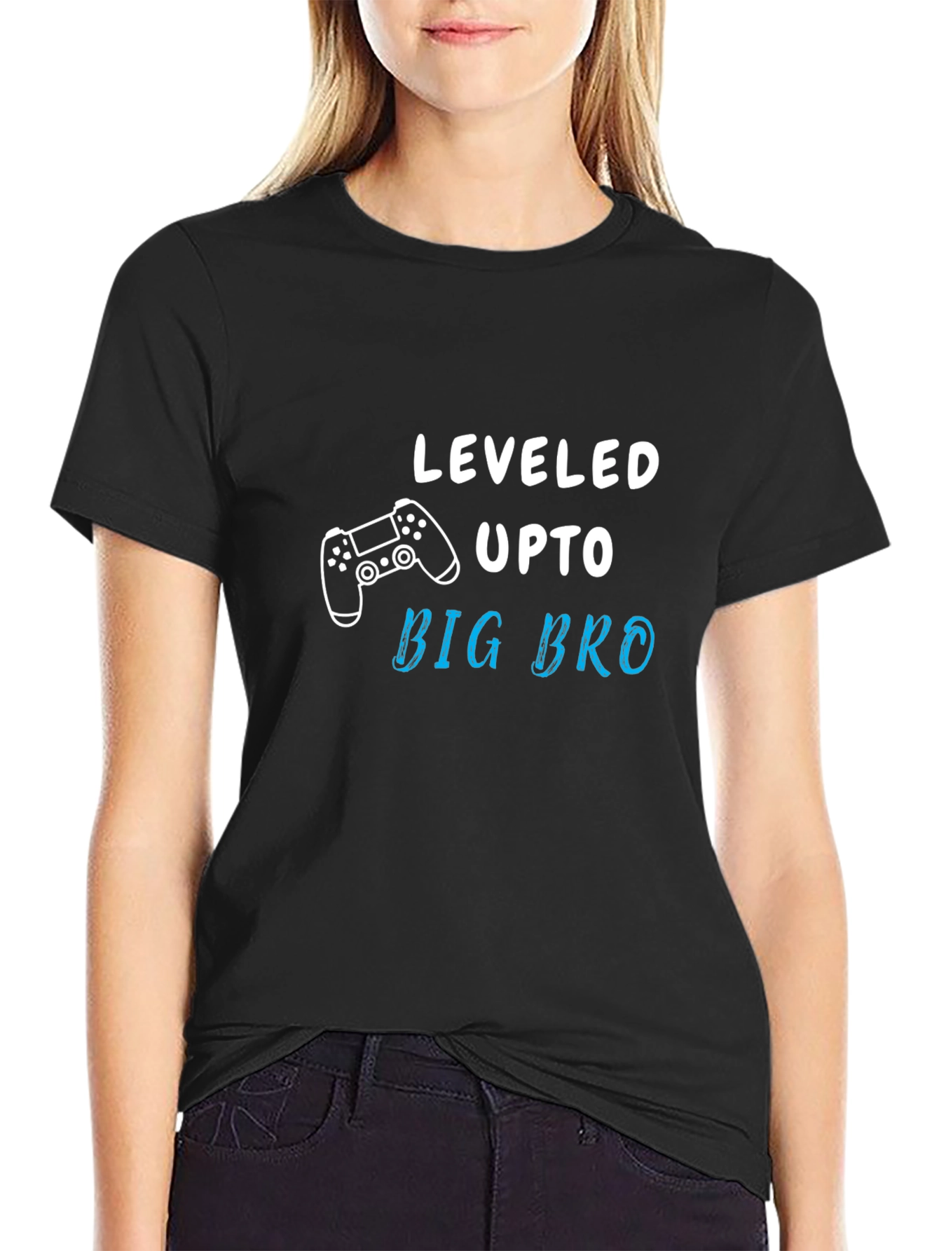 Leveled Up to Big Bro Graphic T-Shirt