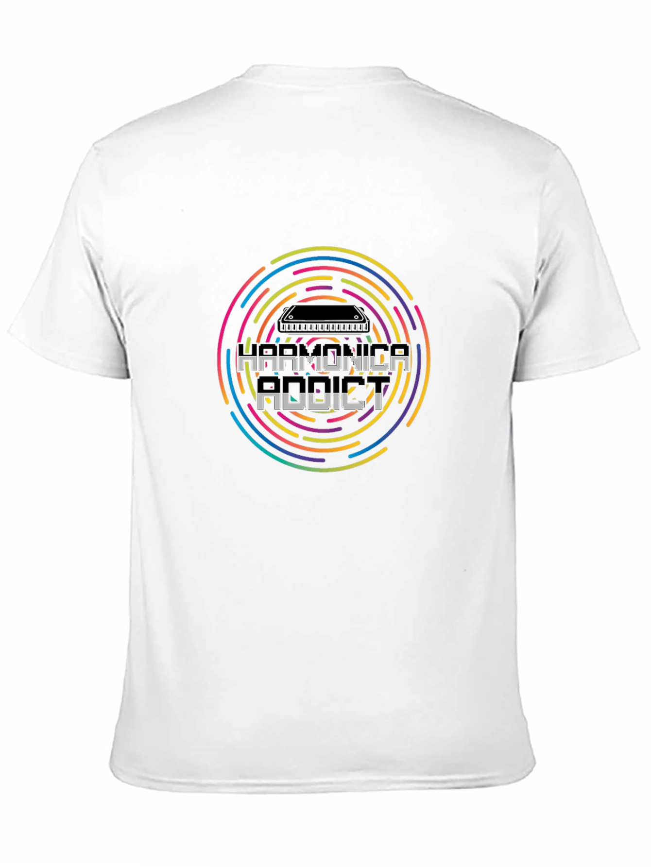 Harmonica Addict T-Shirt - Music Lover Tee