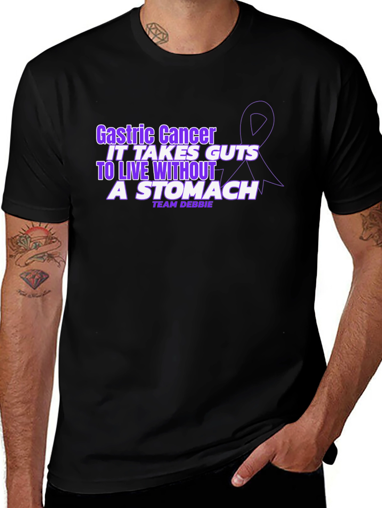 Gastric Cancer Awareness T-Shirt - Team Debbie