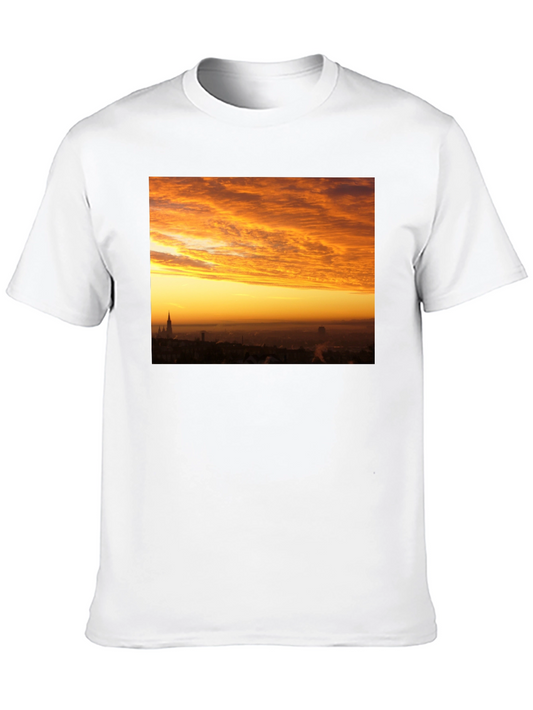 Sunset Cityscape Graphic T-Shirt