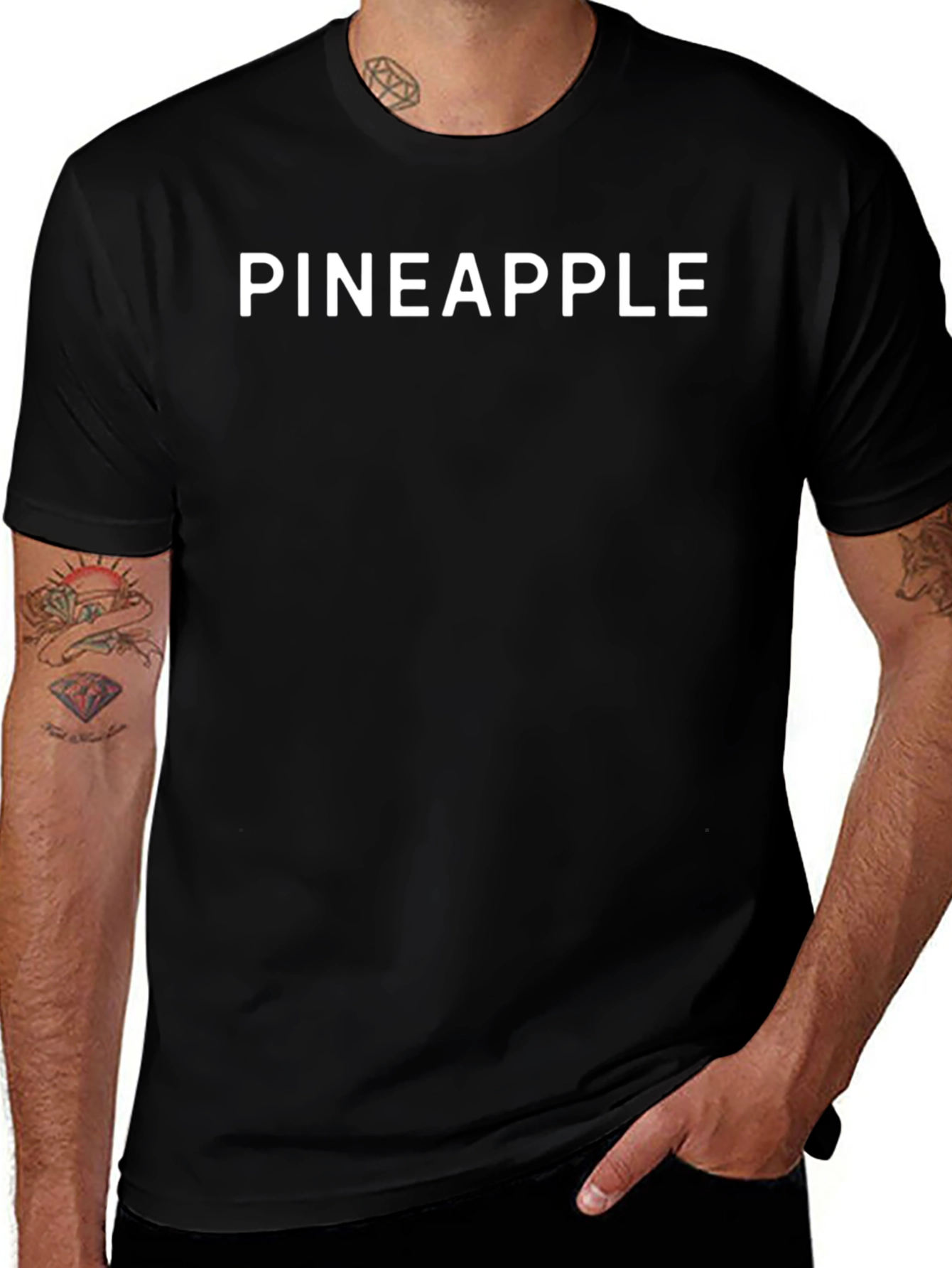Pineapple Graphic T-Shirt - Trendy Casual Tee