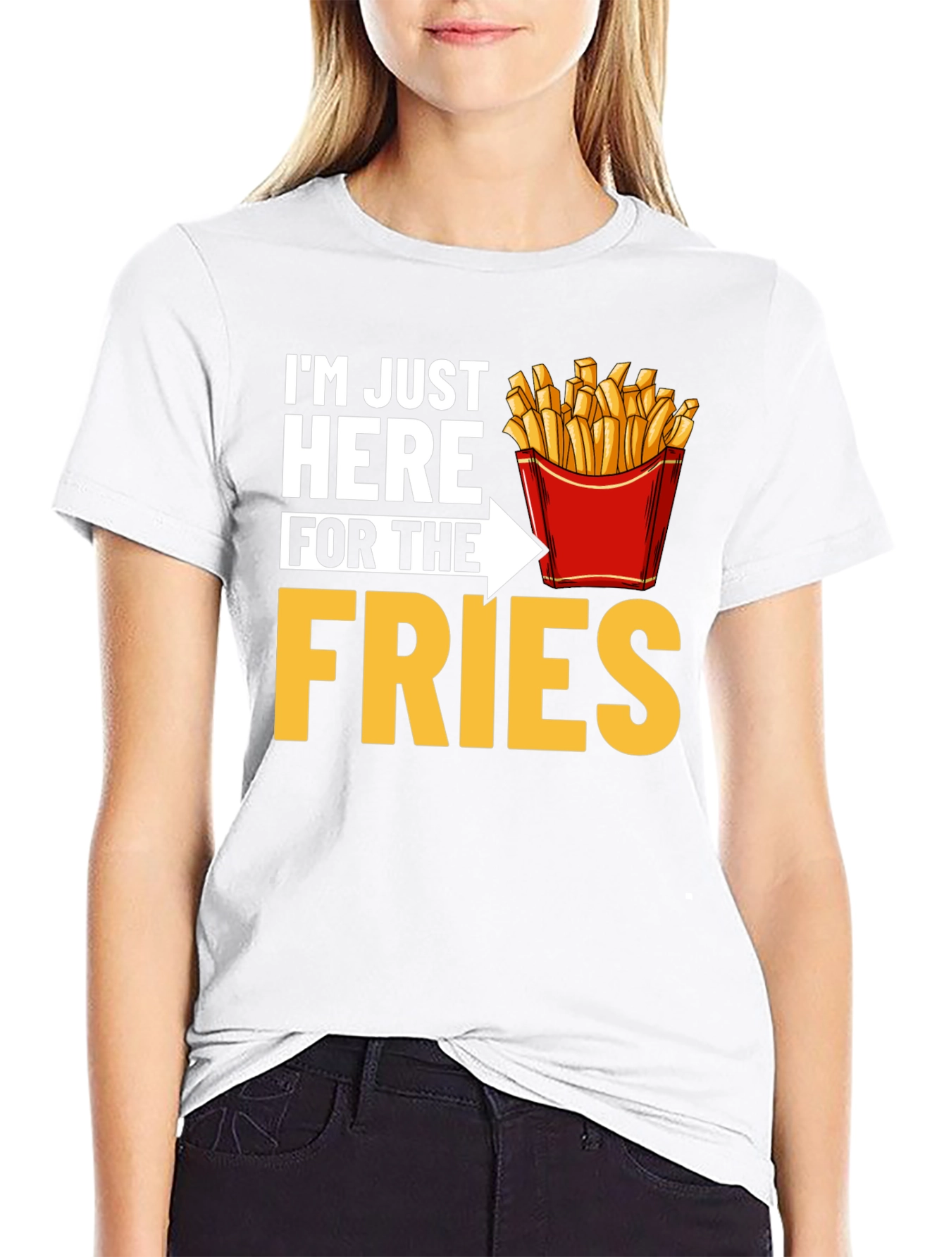 Just Here for the Fries Graphic T-Shirt