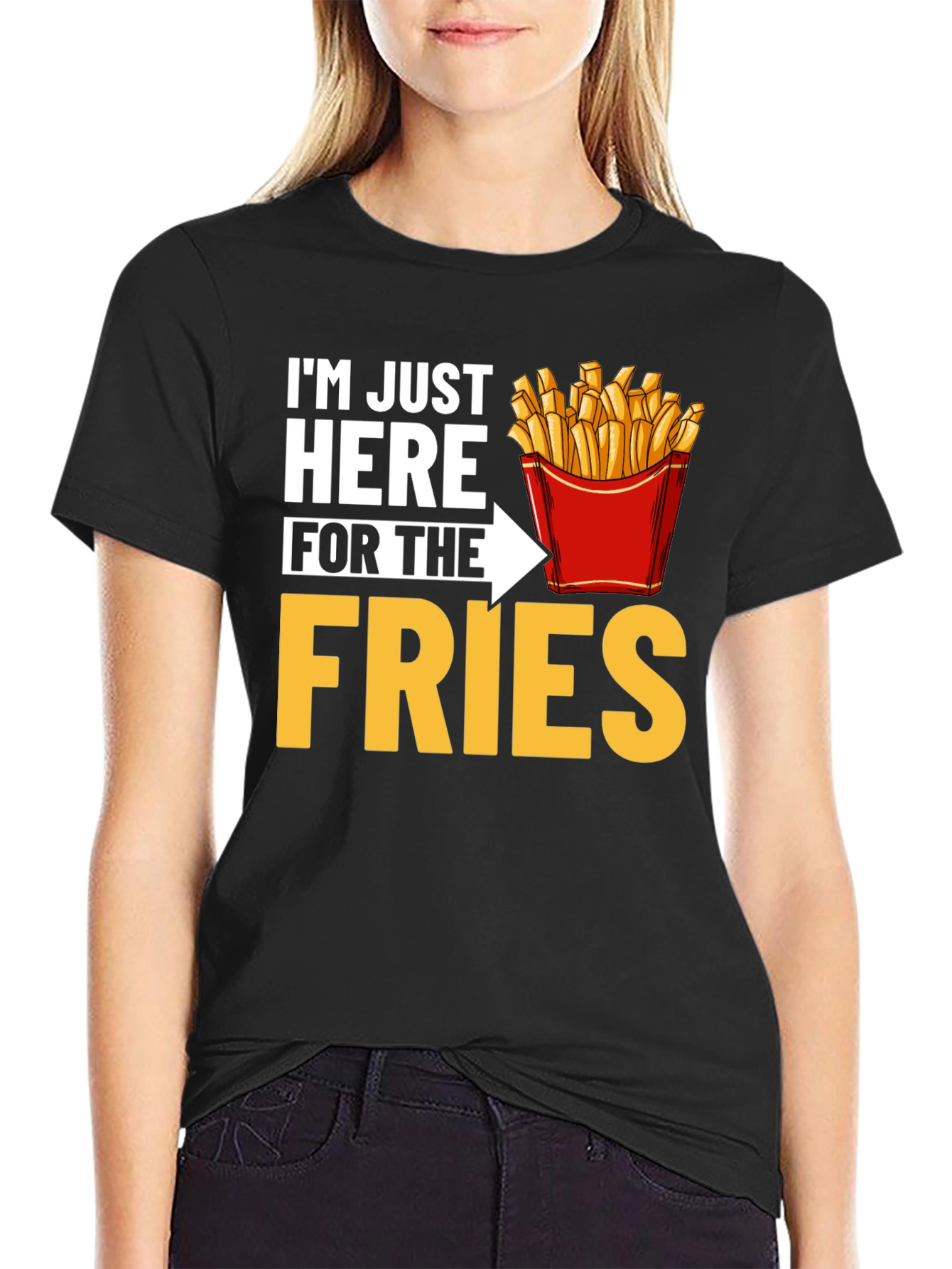 Just Here for the Fries Graphic T-Shirt