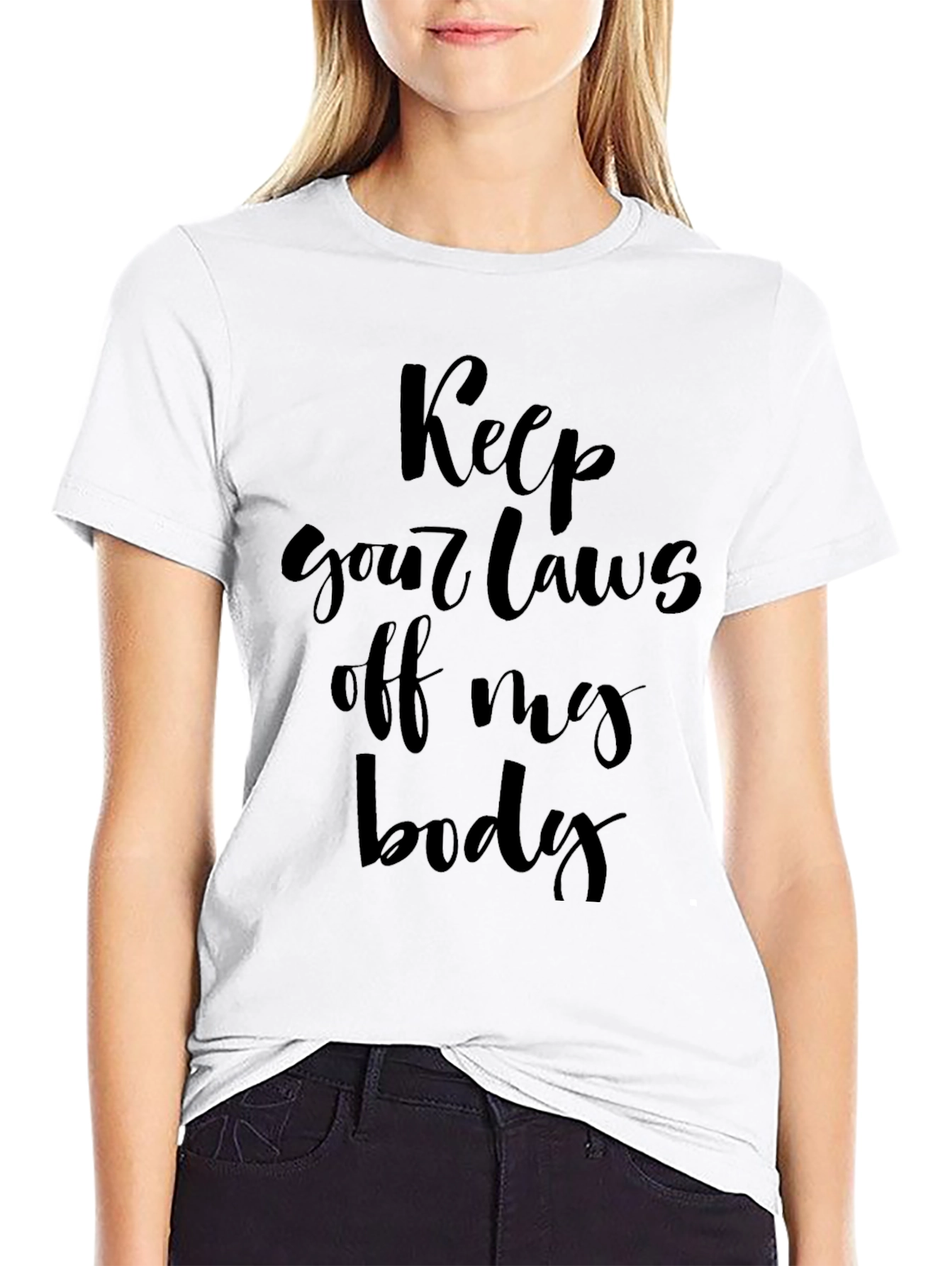 Keep Your Laws Off My Body Black T-Shirt