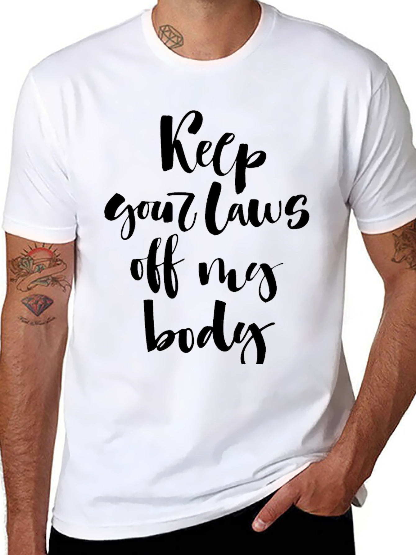 Keep Your Laws Off My Body Black T-Shirt