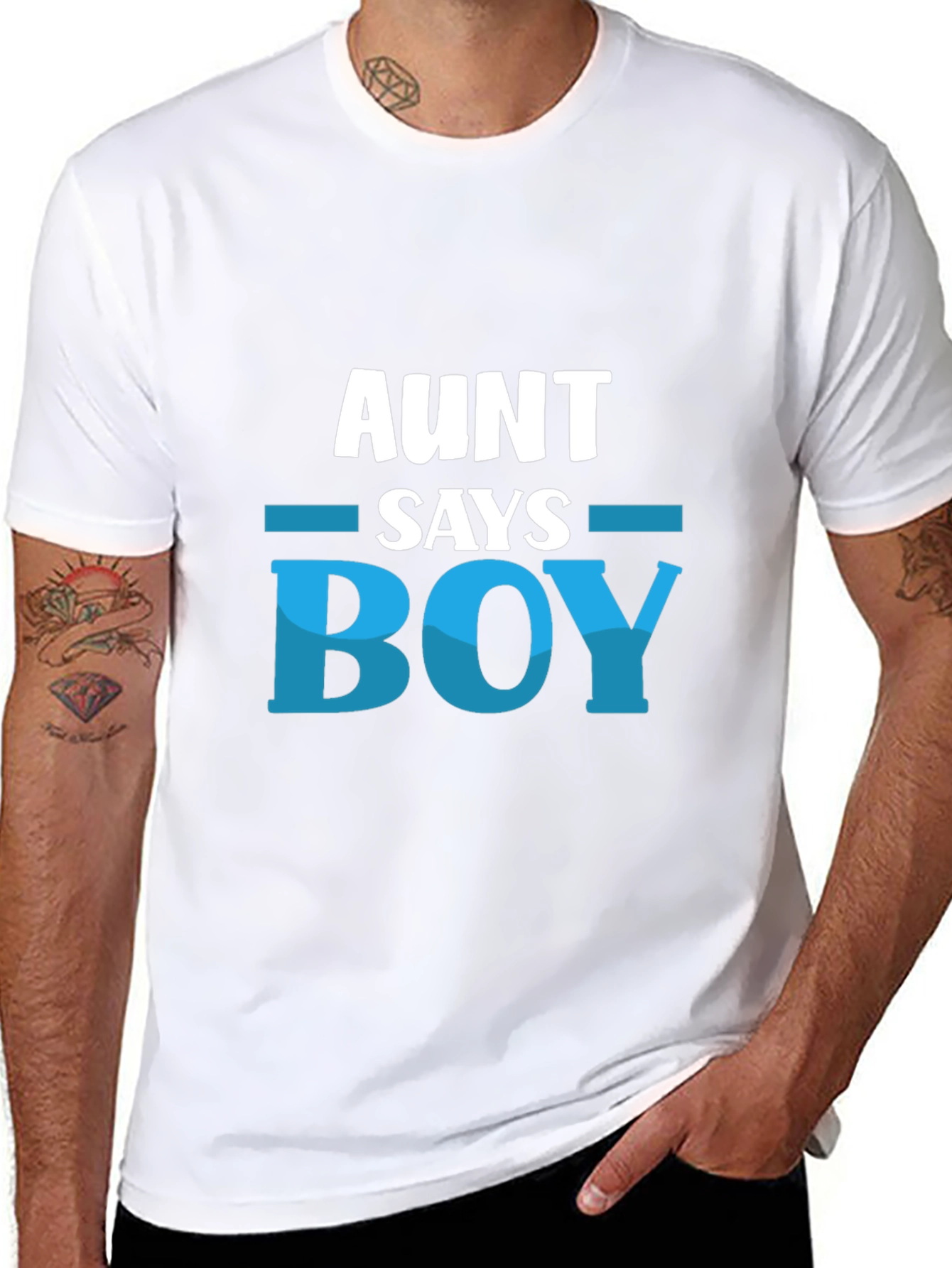 Aunt Says Boy T-Shirt - Baby Shower Gift