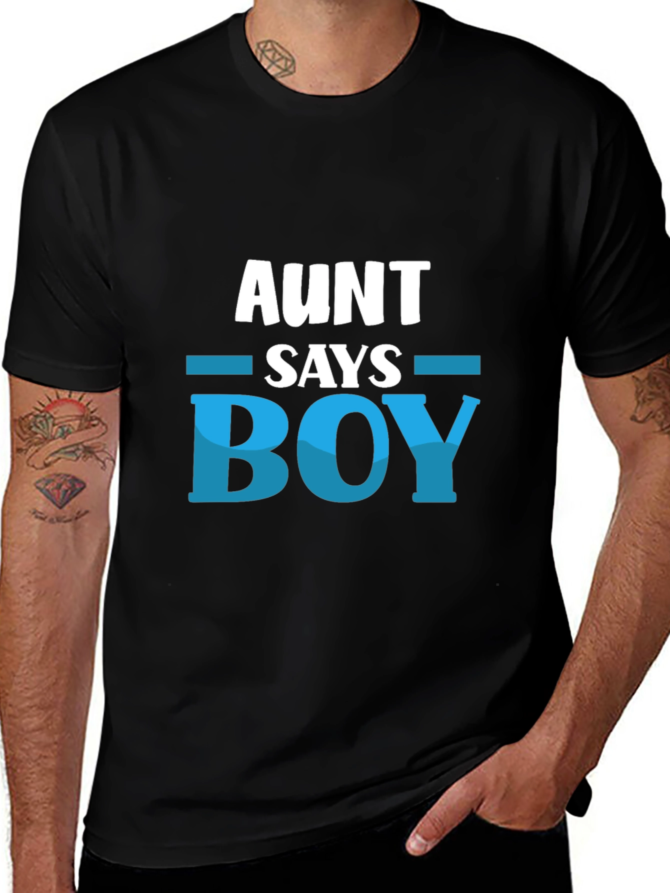 Aunt Says Boy T-Shirt - Baby Shower Gift