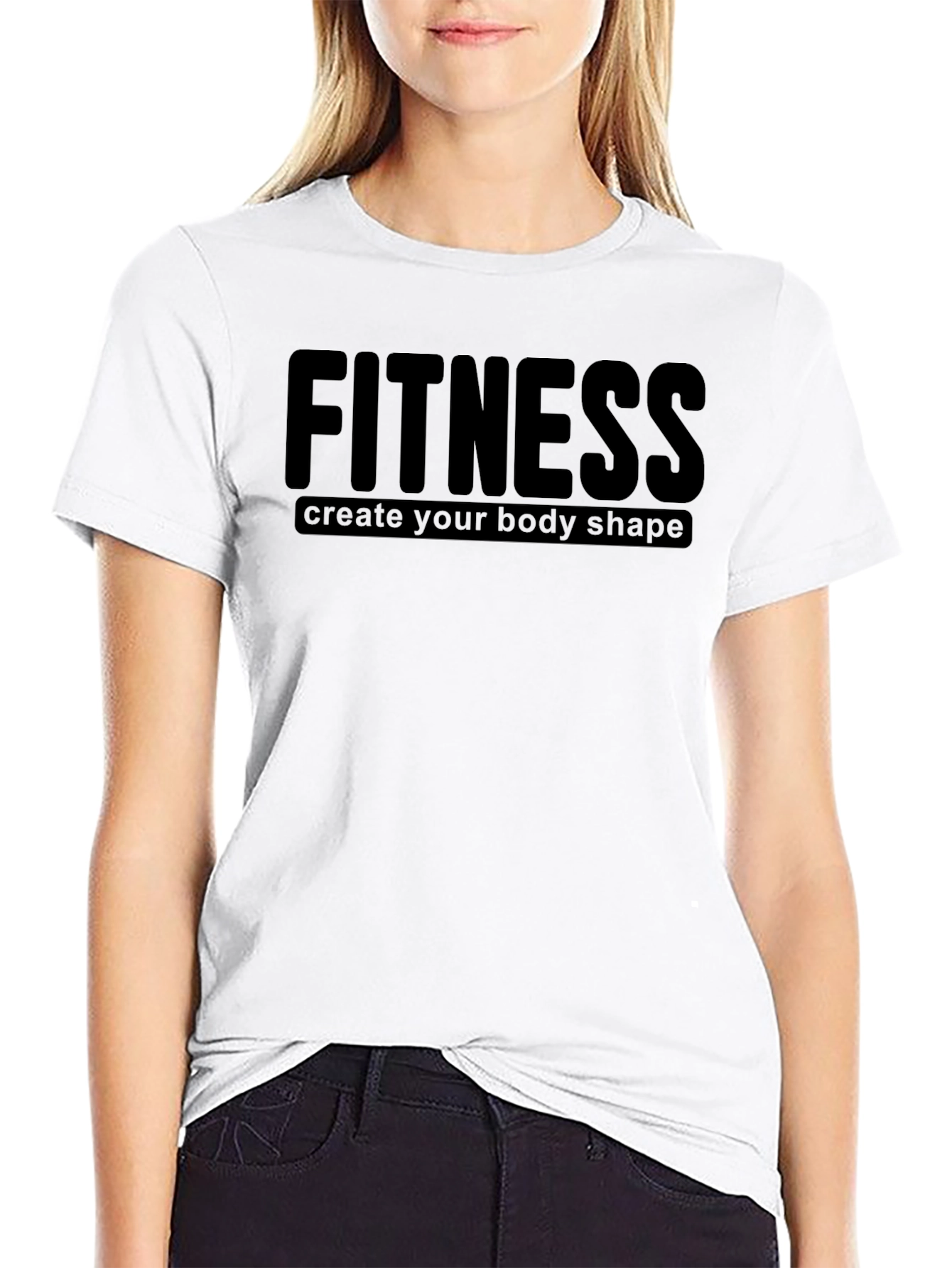 Fitness Black T-Shirt: Create Your Body Shape