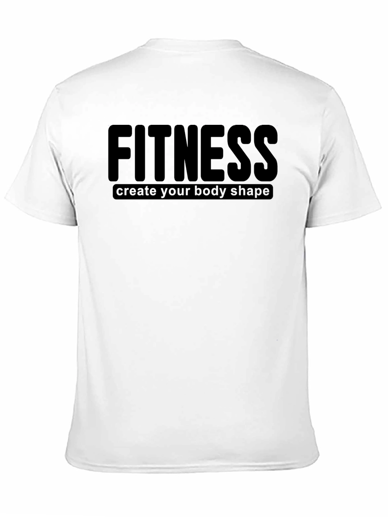 Fitness Black T-Shirt: Create Your Body Shape