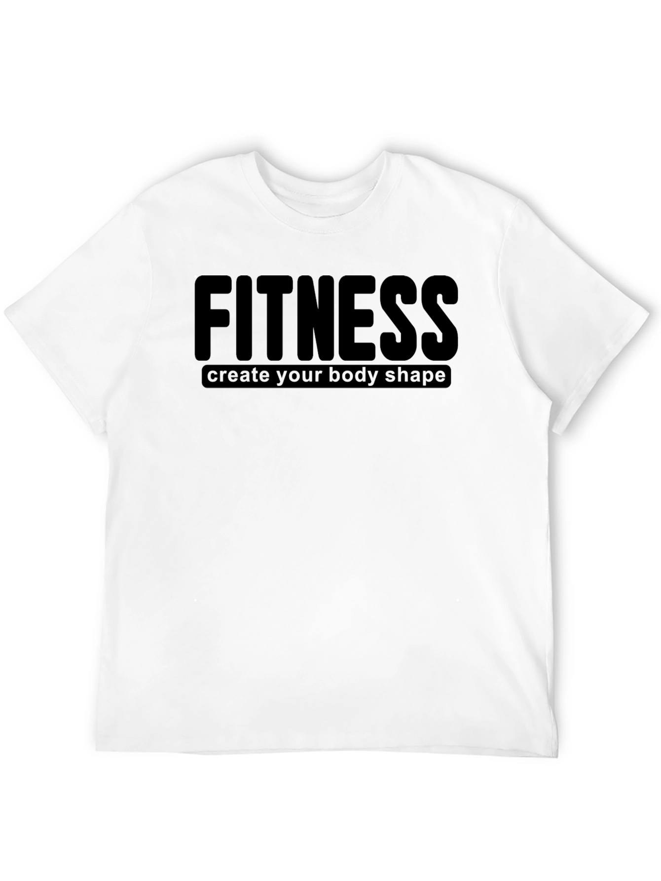 Fitness Black T-Shirt: Create Your Body Shape