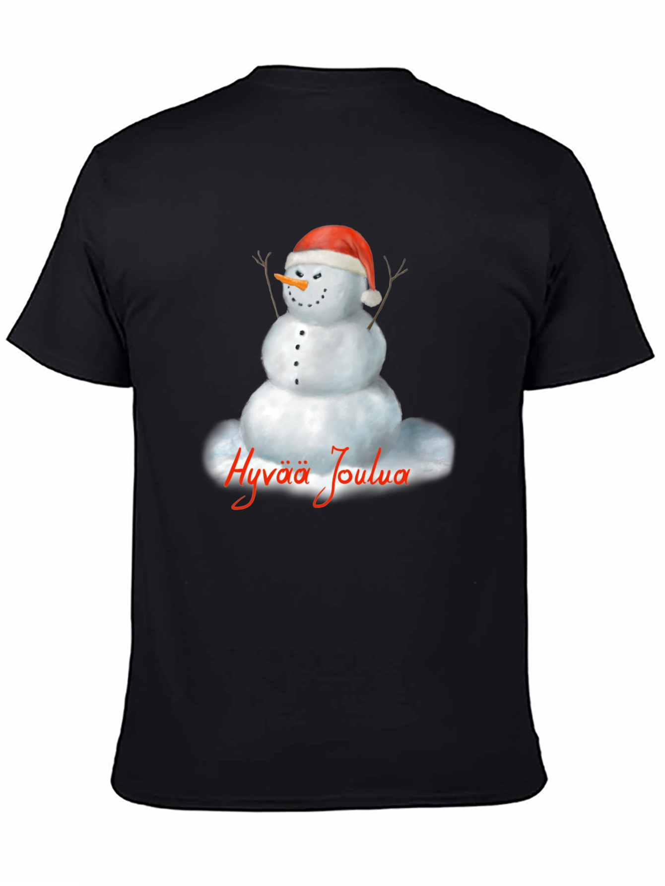 Hyvaa Joulua Snowman T-Shirt - Holiday Tee
