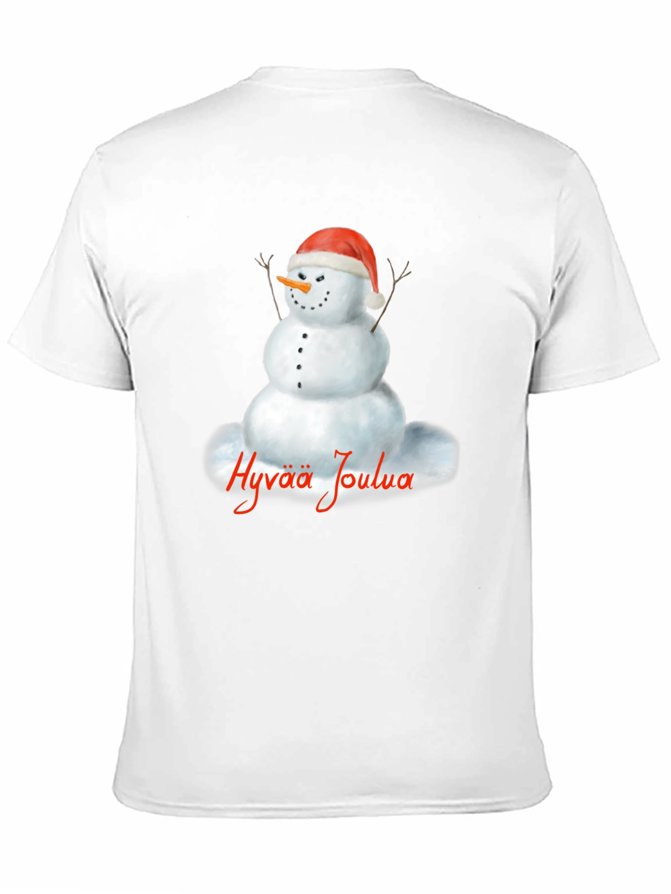 Hyvaa Joulua Snowman T-Shirt - Holiday Tee